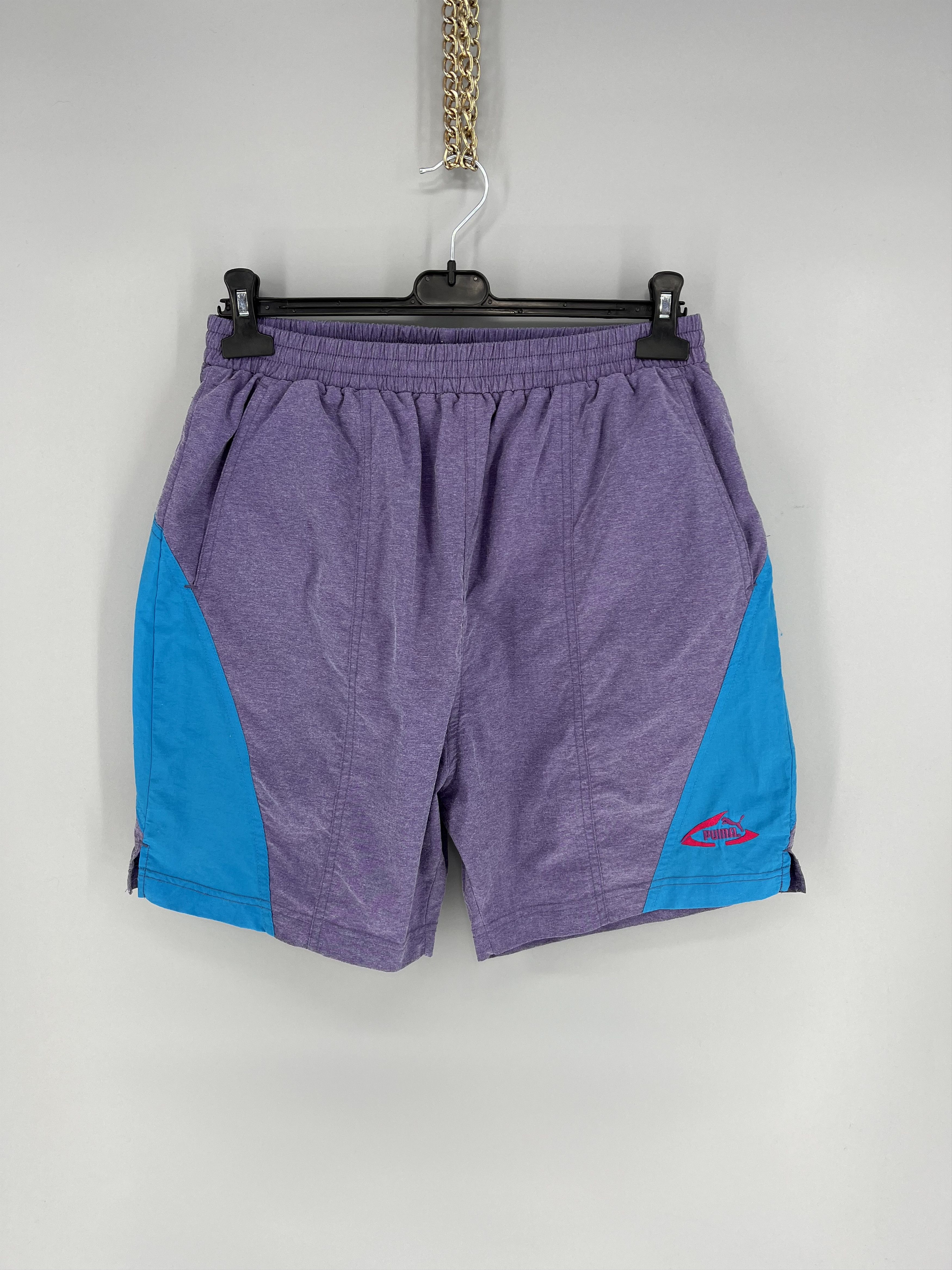 Puma Vintage 90s Puma Mini Logo Shorts Streetwear Style Y2K nylo Size US 36 / EU 52 - 1 Thumbnail