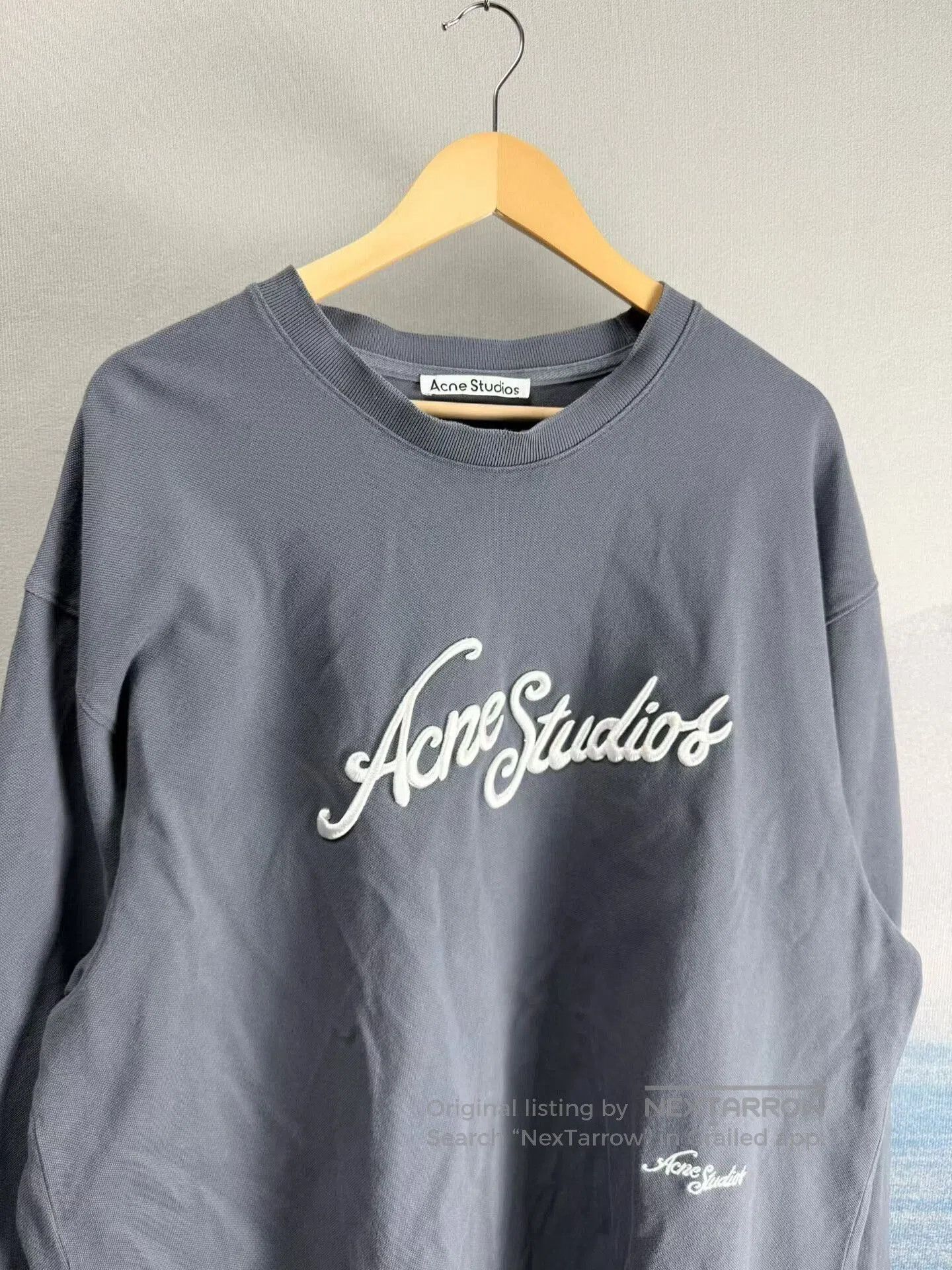 Acne Studios acne studios gray long sleeve sweatshirt XXL. Size US XXL / EU 58 / 5 - 2 Thumbnail
