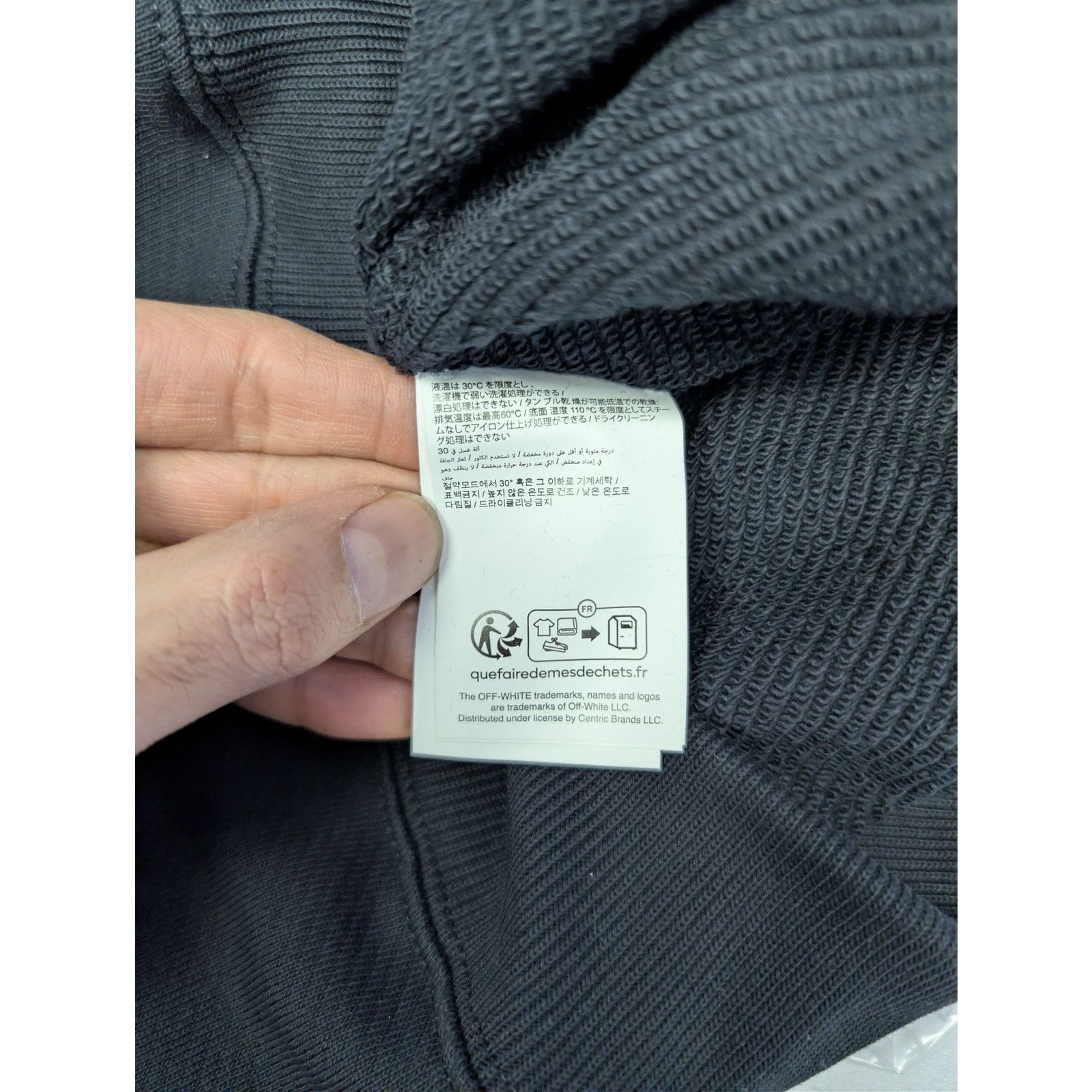 Off-White o1rshd1 Pixel Diag Skate Hoodie in Black/White Size US XL / EU 56 / 4 - 20 Thumbnail