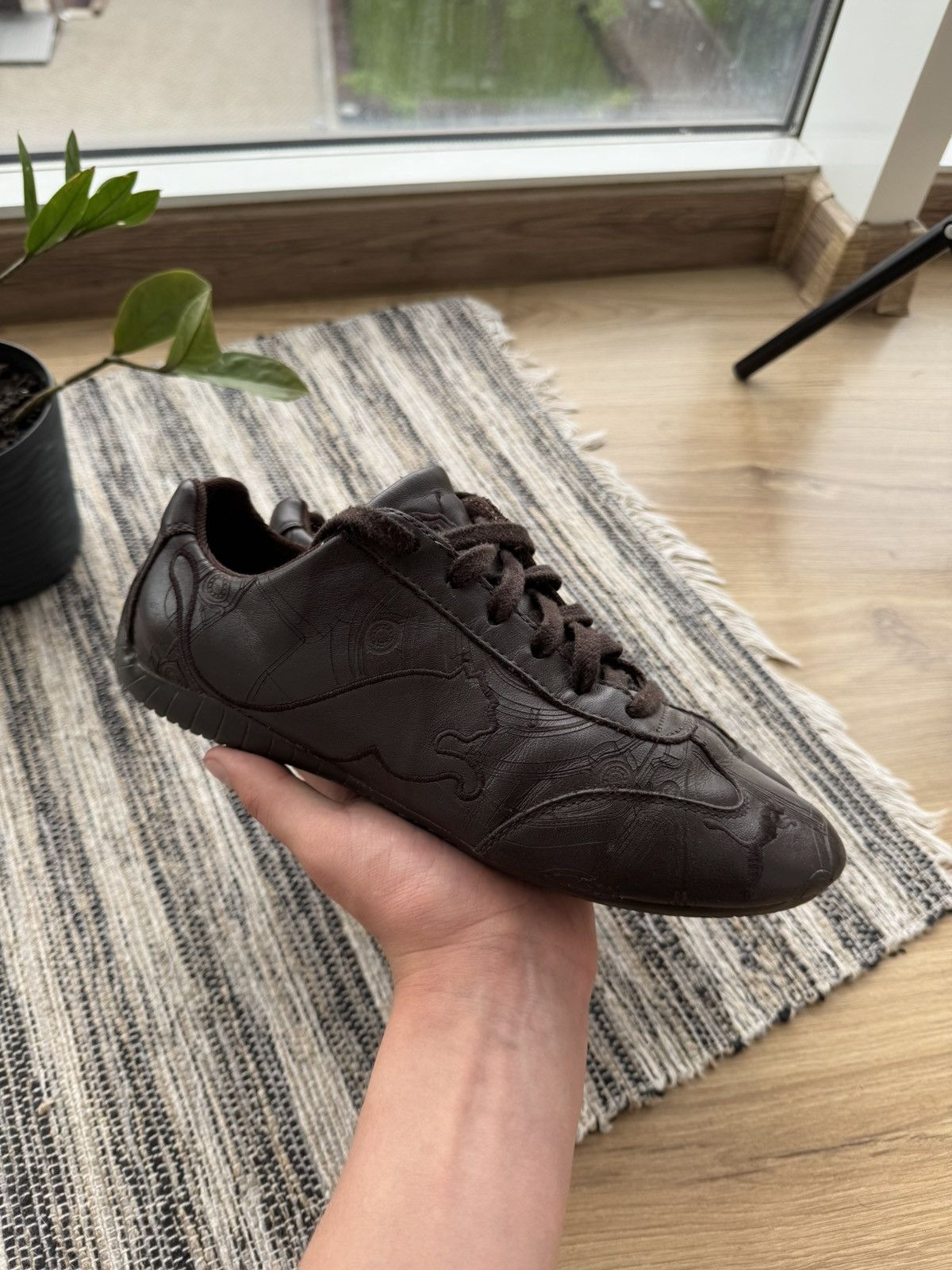 Puma Vintage Puma Speed Cut leather brown Y2K Shoes Size US 7.5 / EU 40-41 - 3 Thumbnail