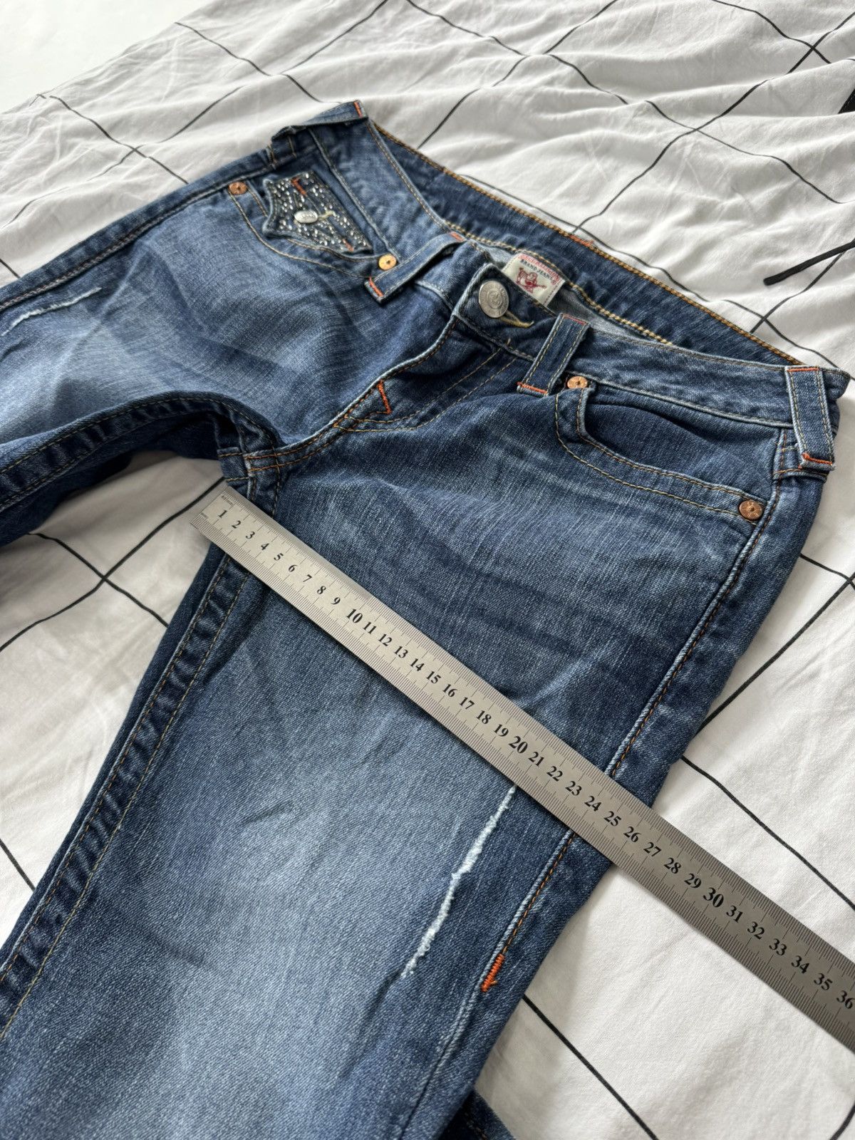 True Religion Sexy Washed Low Waist True Religion Jeans Size 29 Japanesse Size 29" - 17 Thumbnail