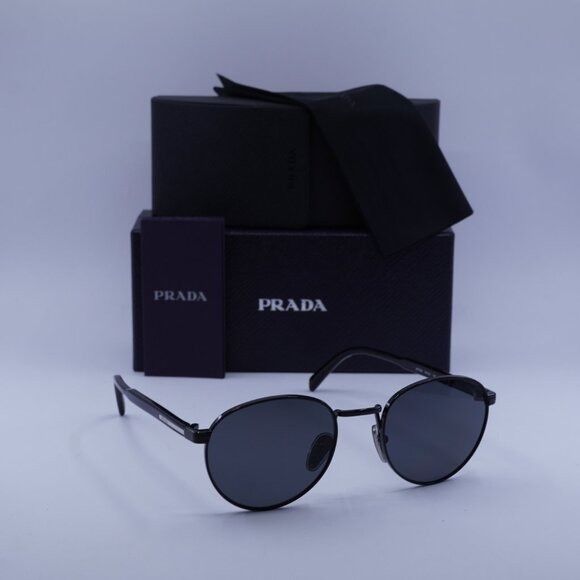 Prada Prada PRB51S 1AB5Z1 Sunglasses Black Round Frame | Grailed display picture 1
