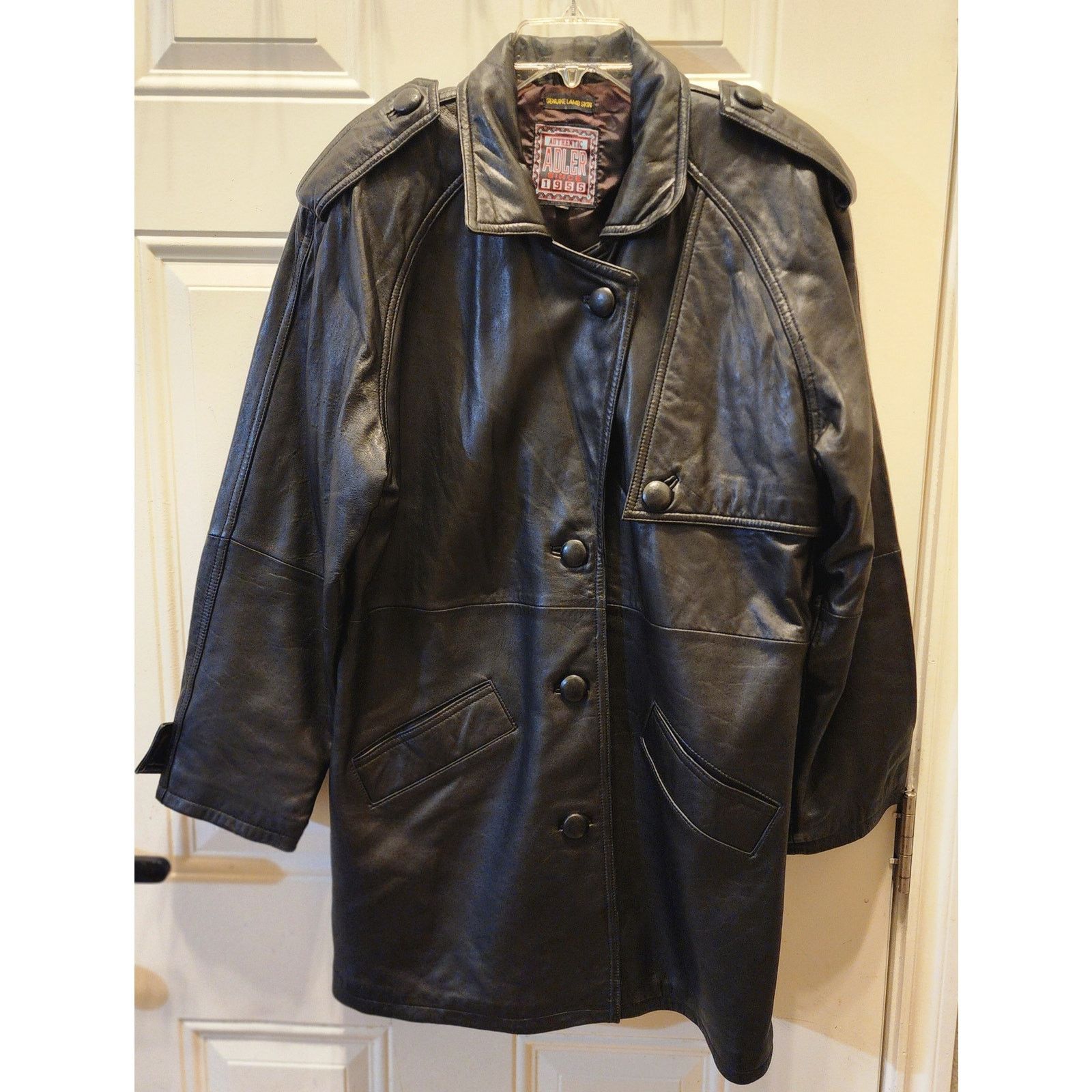 Adler Vintage Leather Jacket - top Large