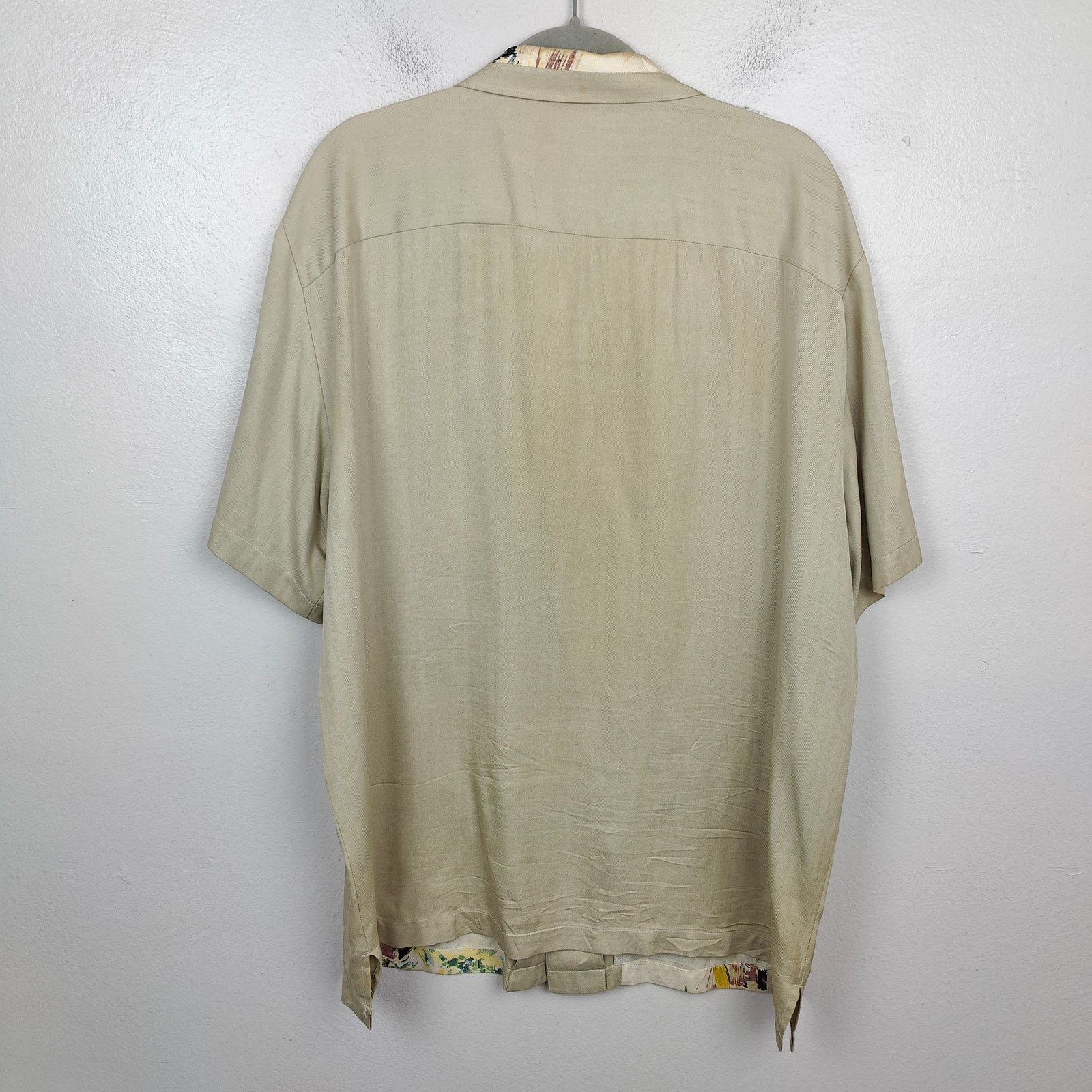 Other Vintage Tiki Classics Silk Hawaiian Shirt Men XL Herringbone Size US XL / EU 56 / 4 - 7 Thumbnail
