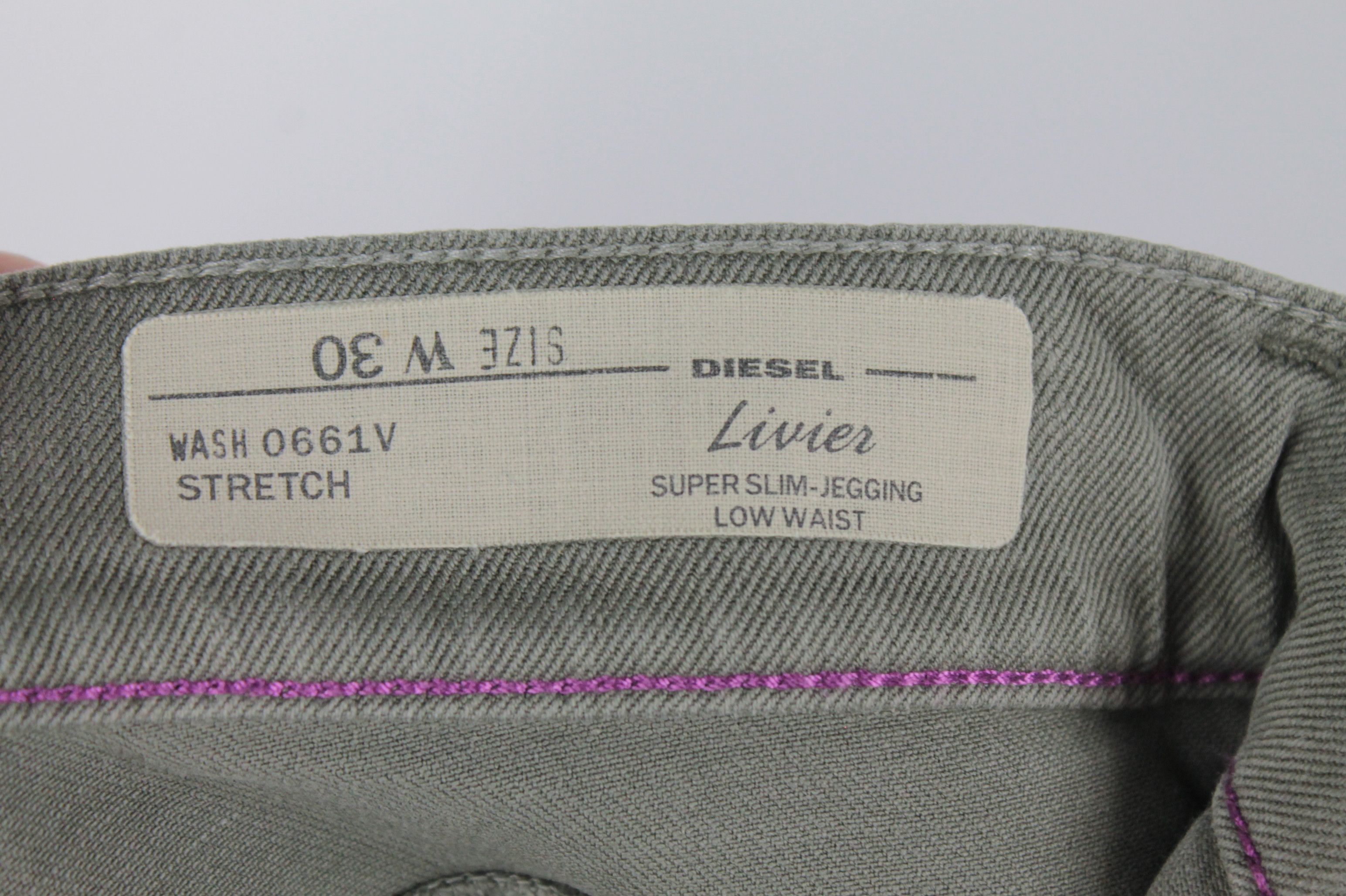 Diesel Diesel Livier Super Slim-Jegging Low Waist Women's Jeans Size 30" / US 8 / IT 44 - 6 Thumbnail