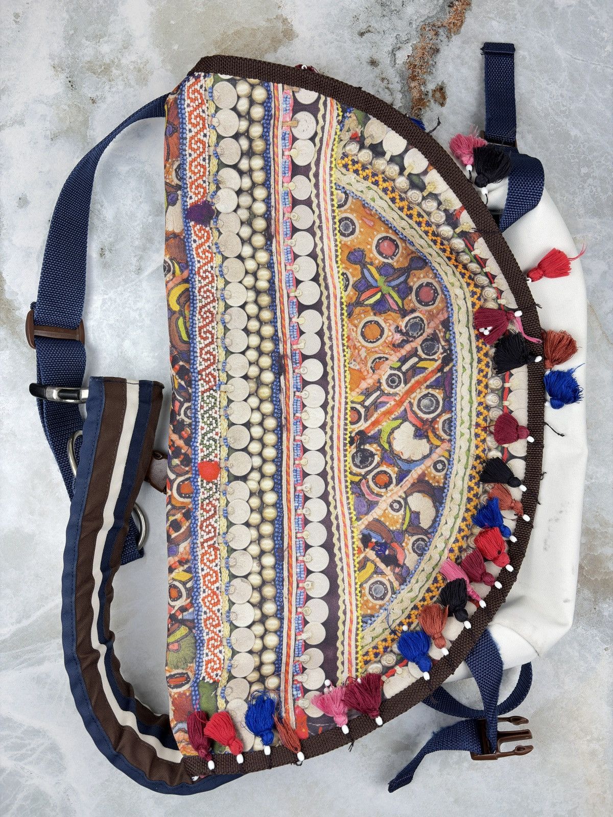 Undercover SS08 Undercover Ethnic Tassel Messenger Cargo Sling Bag Size ONE SIZE - 2 Thumbnail
