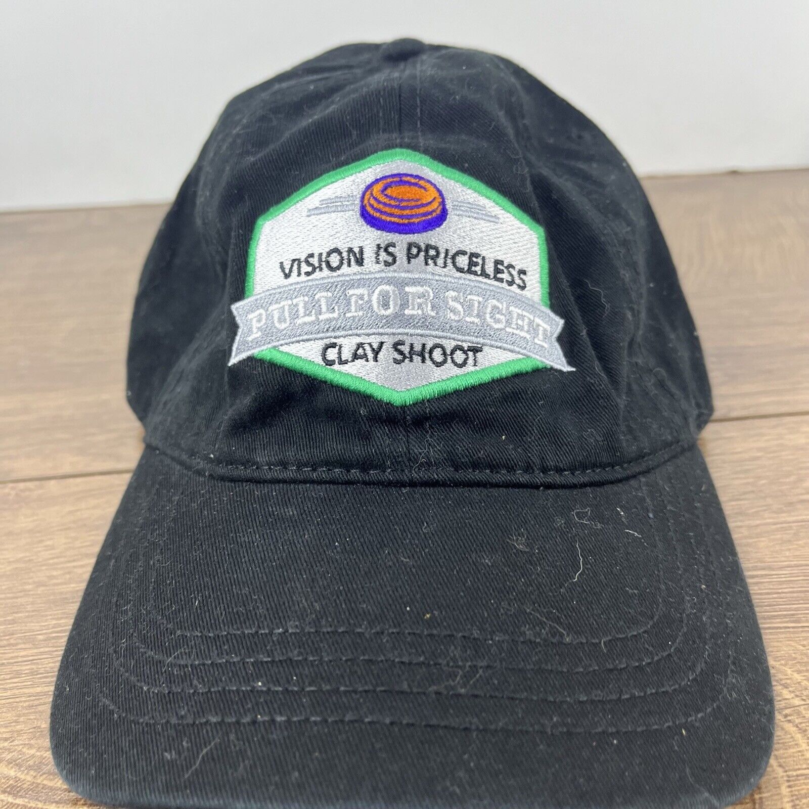 Other Pull Por Sight Hat Clay Shoot Black Adjustable Hat Black Adu Size ONE SIZE - 6 Thumbnail