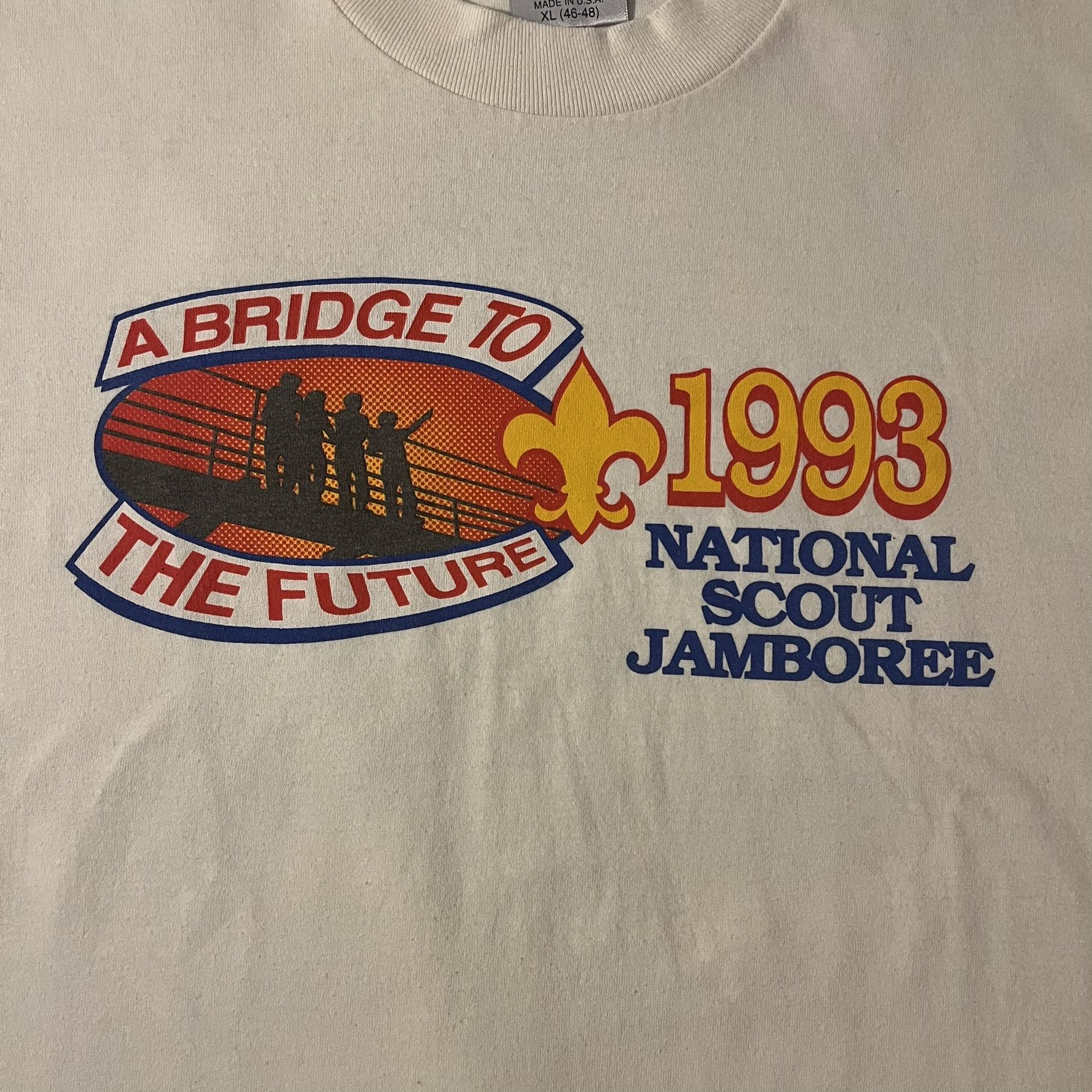 Vintage VTG 90s A Bridge to the Future National Scout Jamboree Tee Size US XL / EU 56 / 4 - 3 Thumbnail