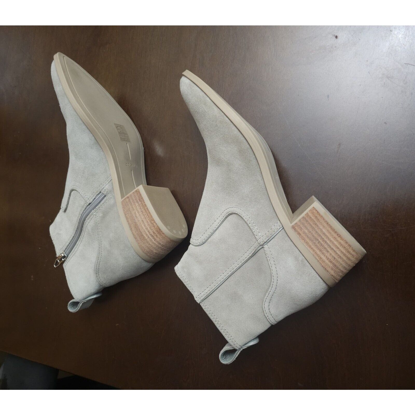 Dolce Vita Dolce Vita Bootie Shoes Gray Suede Ankle Bootie Pointed Toe Size US 9 / IT 39 - 6 Thumbnail