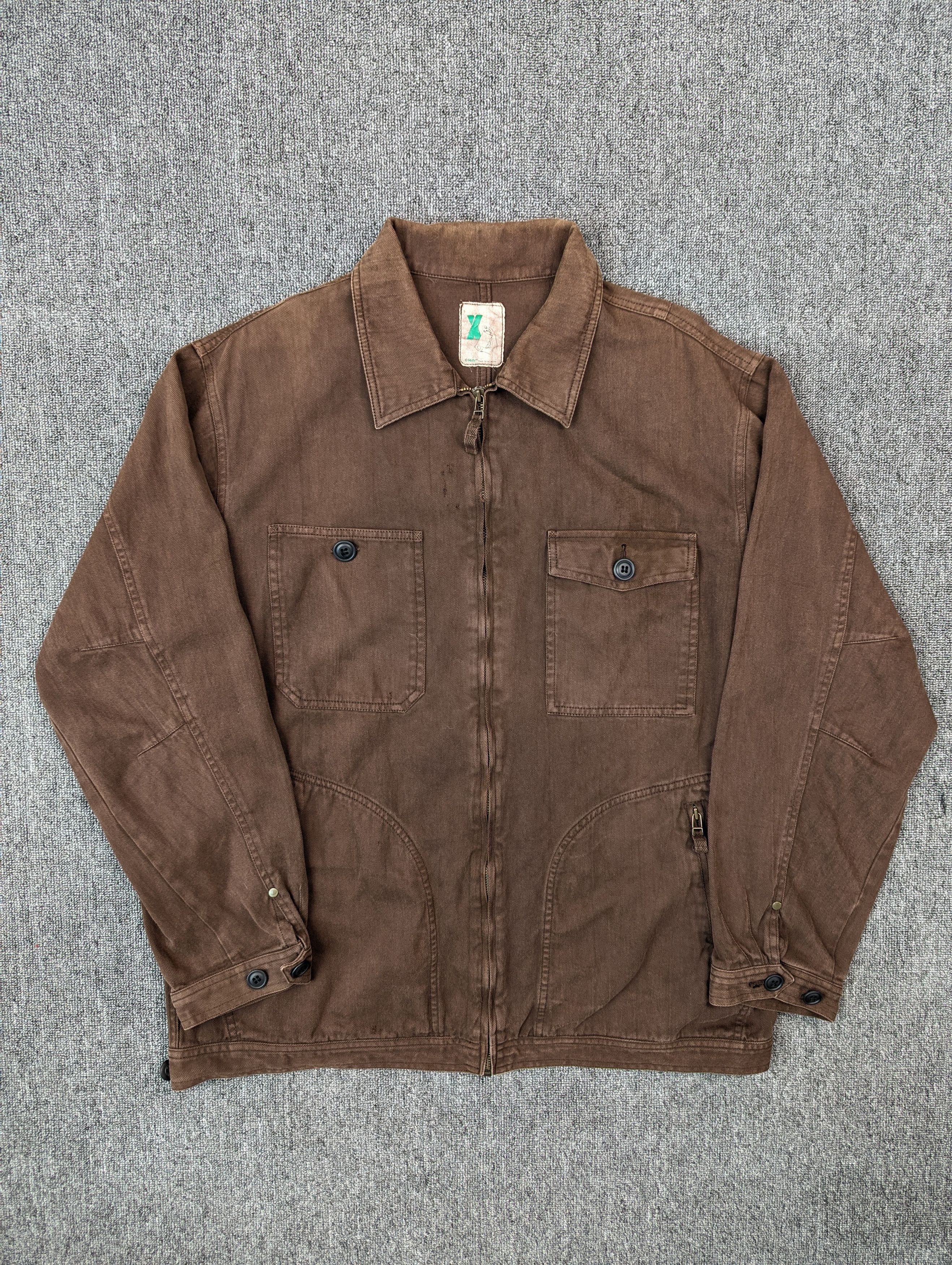 Japanese Brand Vintage Mackdaddy Distressed Brown Cotton Jacket Size US L / EU 52-54 / 3 - 1 Thumbnail