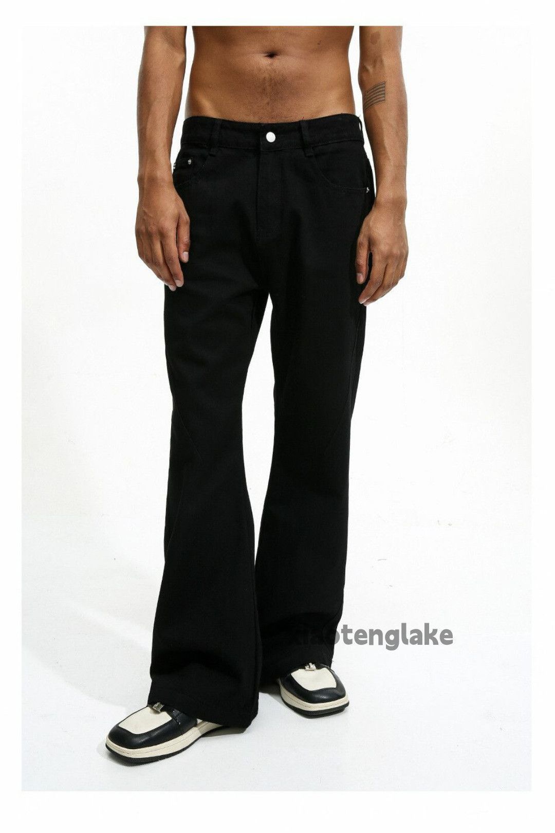 Jean zx vintage wide Leg flared hiphop yuppie bootcut jeans Size US 32 / EU 48 - 9 Thumbnail