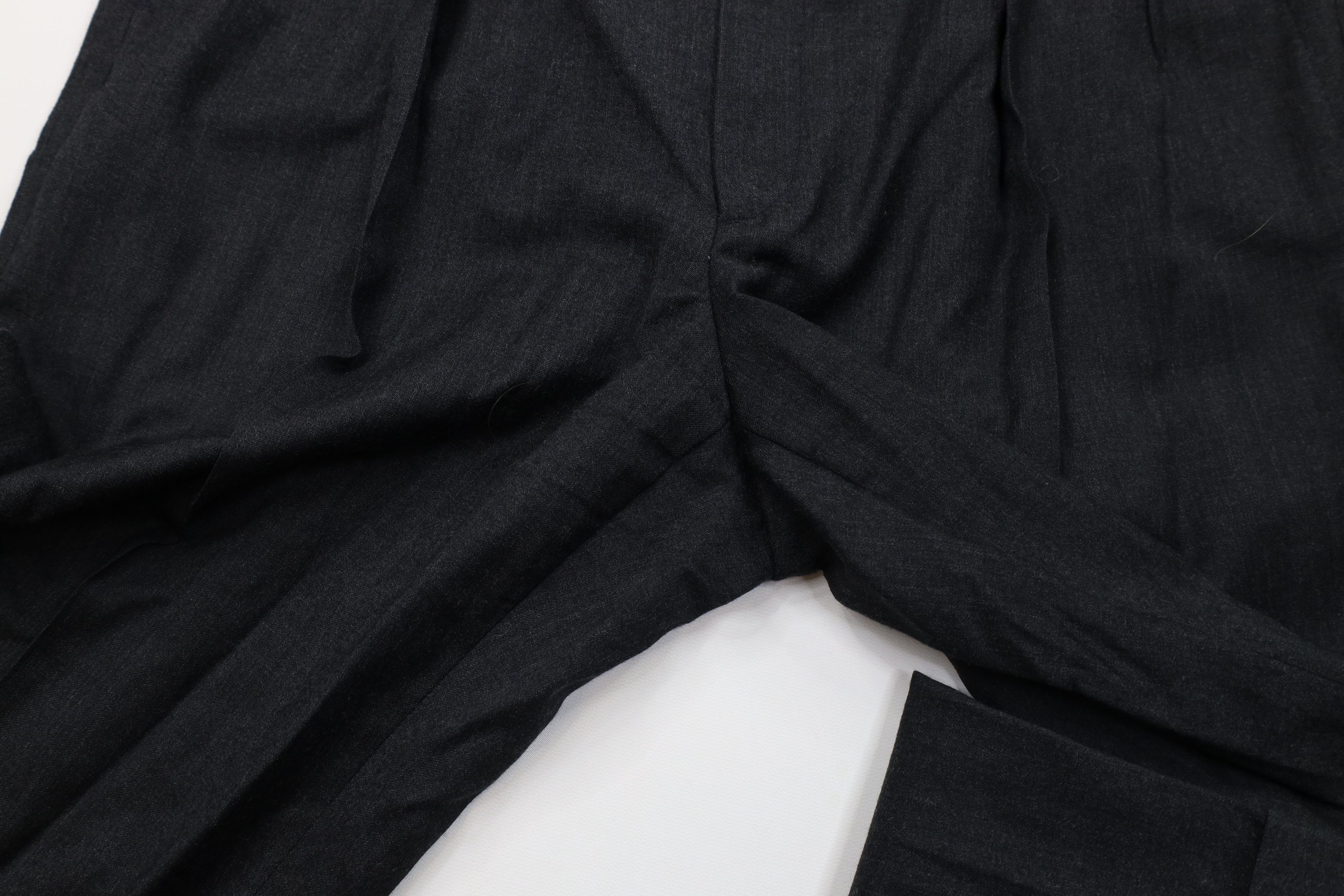 Lands' End Vintage 80s Lands End Wide Leg Chino Pants Charcoal Gray USA Size US 38 / EU 54 - 7 Thumbnail