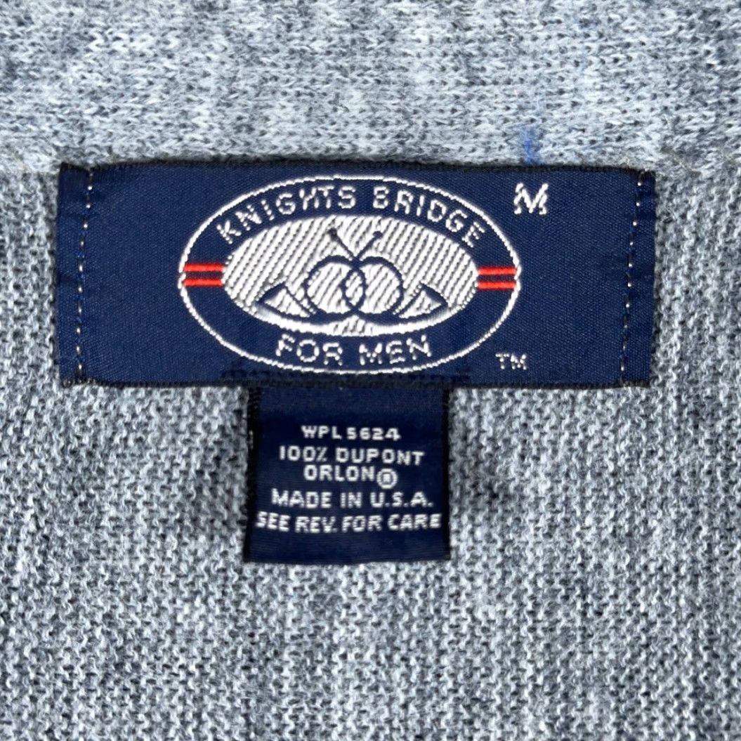 Vintage VINTAGE Knightsbridge Sweater Adult MEDIUM Blue Cardigan Knit Dad Preppy USA 70s Size US M / EU 48-50 / 2 - 4 Thumbnail