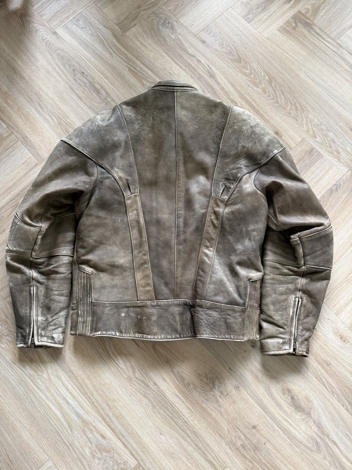 Vintage Vintage Leather Racer Jacket Size US L / EU 52-54 / 3 - 4 Thumbnail