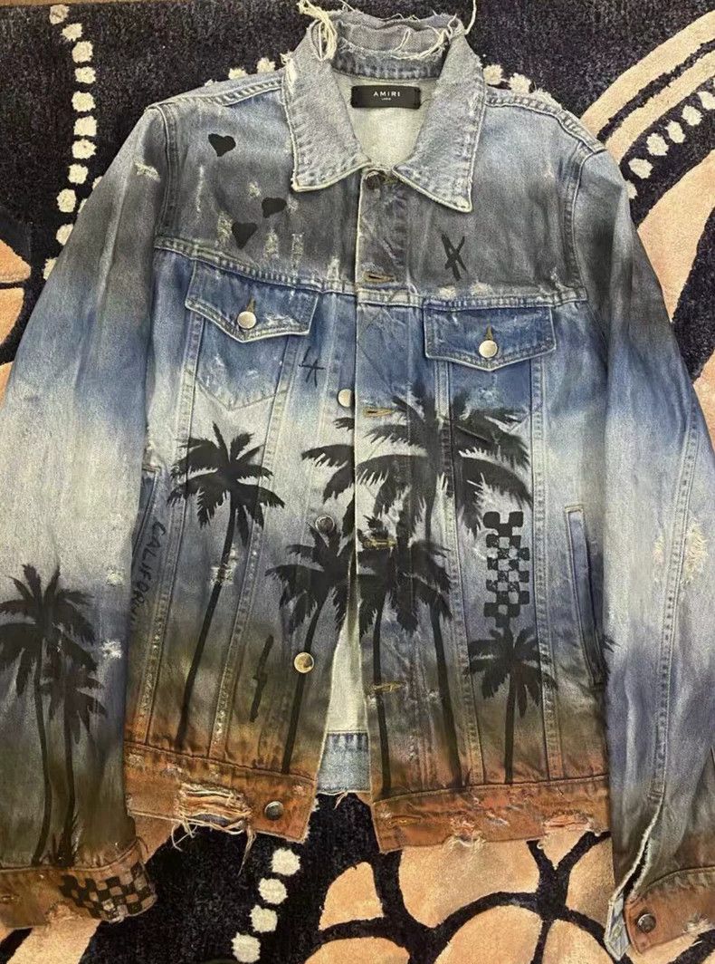 Amiri 18th season palm tree rendering jacket