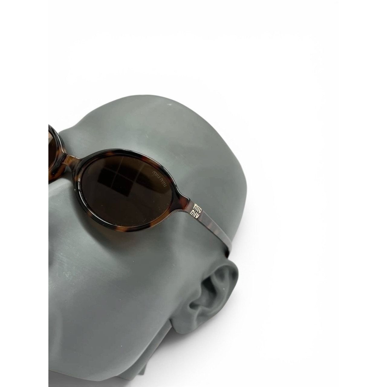 Miu Miu Miu Miu Oval Tortoiseshell Sunglasses Size ONE SIZE - 5 Thumbnail