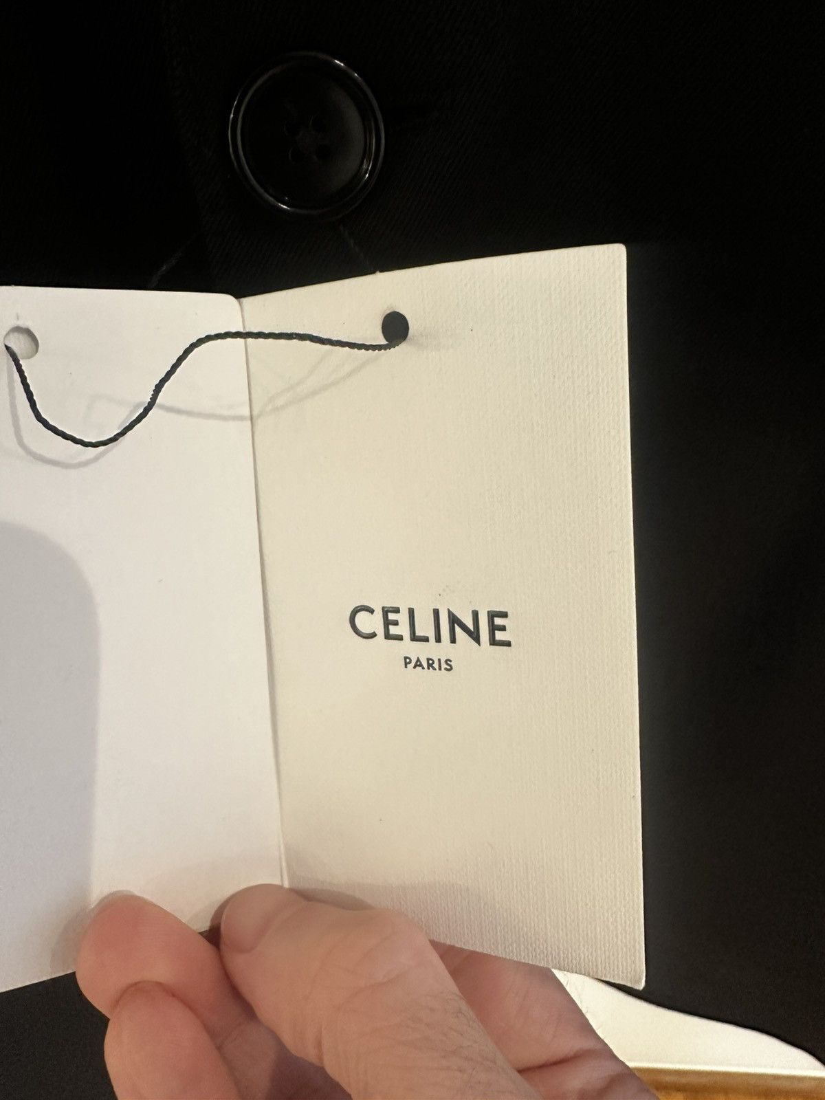 Celine 22SS Black Blazer Boxy Wool Gabardine Size 46R - 10 Thumbnail