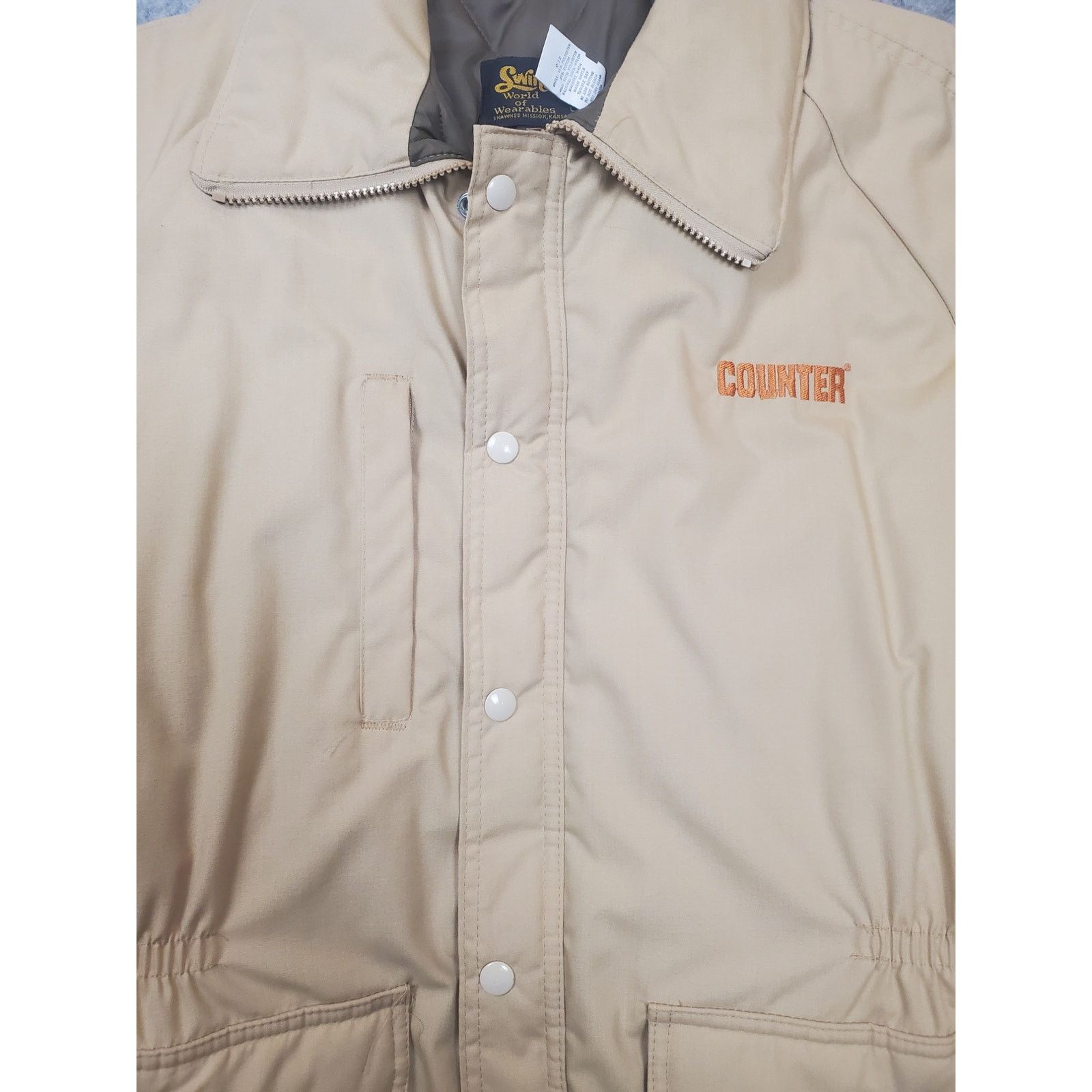 Swingster Swingster VTG Men's Large Tan Counter Utility Farm Jacket Size US L / EU 52-54 / 3 - 3 Thumbnail