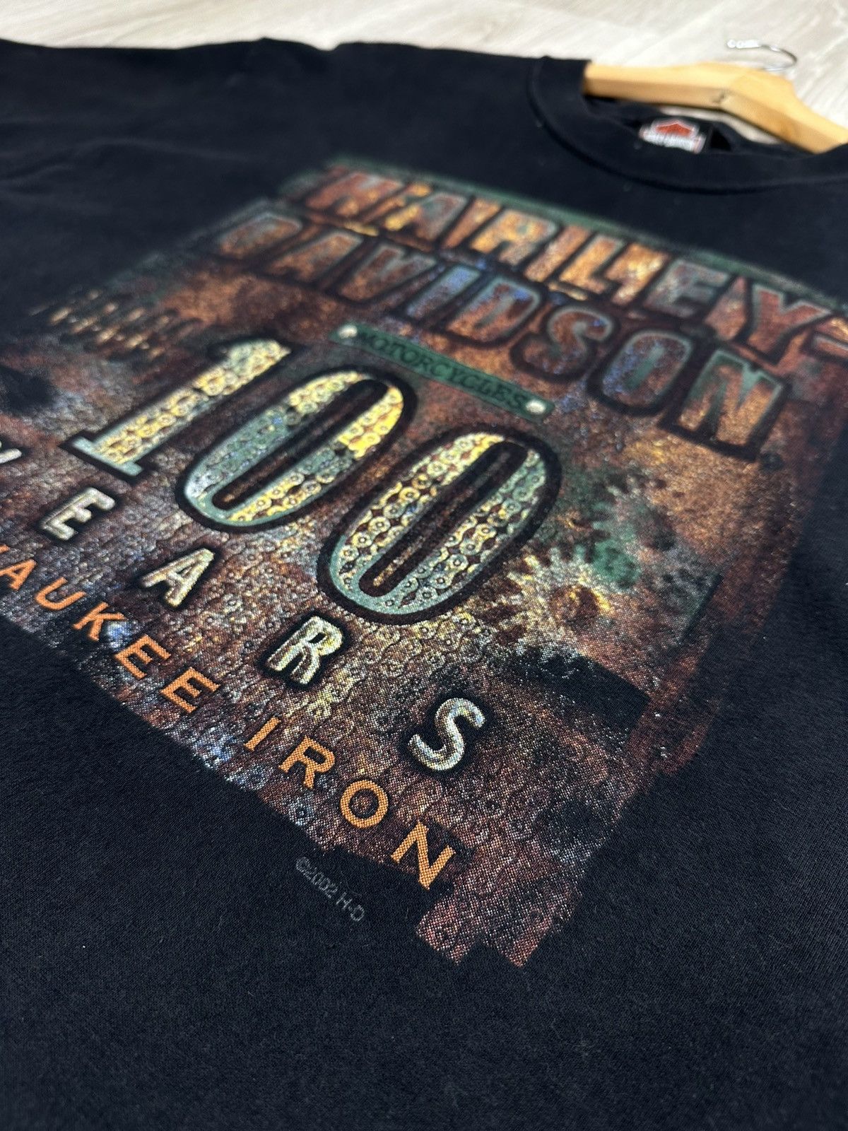 Harley Davidson × Vintage Harley Davidson 100 Years T-Shirt Vintage 2002 Montana Size US L / EU 52-54 / 3 - 4 Thumbnail