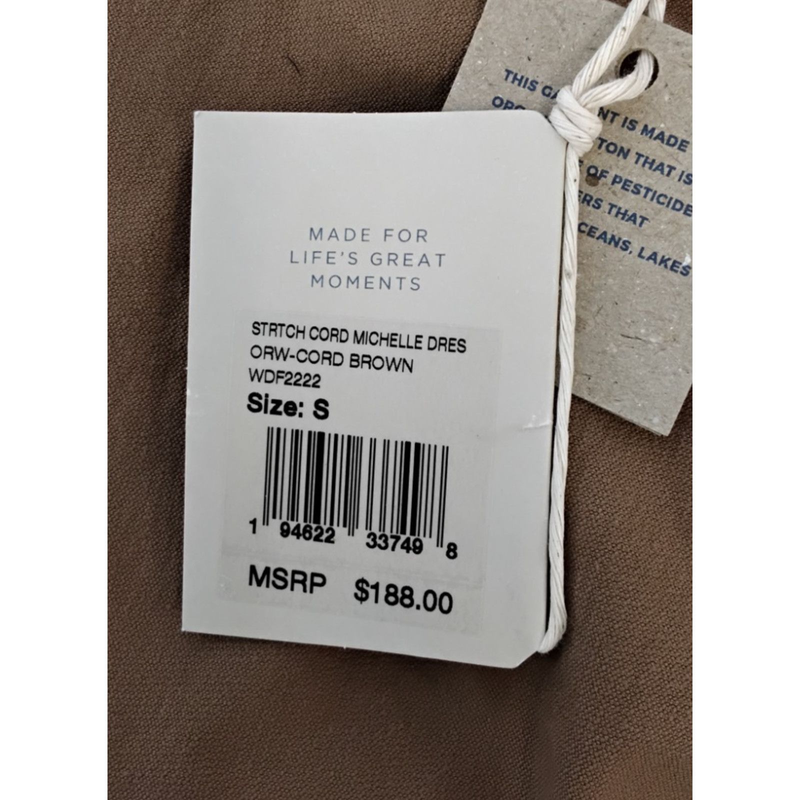 Faherty Faherty Michelle Dress Women S Brown Corduroy Jacket NWT Size S / US 4 / IT 40 - 11 Thumbnail