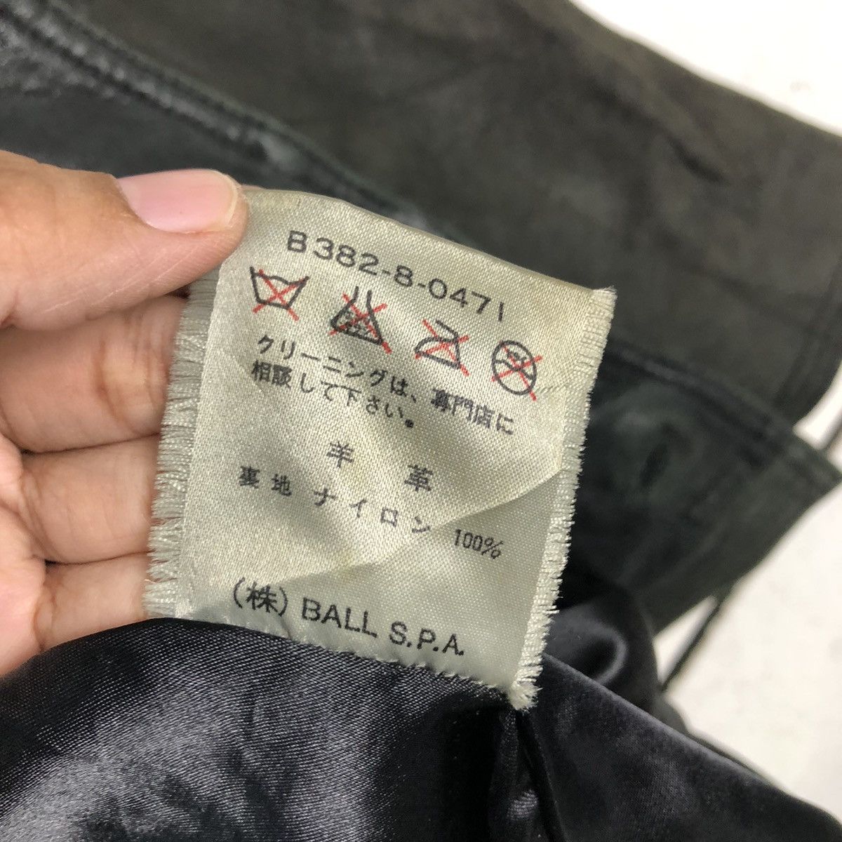 Issey Miyake 🔥Vintage Genuine Biker Leather Jacket Ball Basic Japan Size US M / EU 48-50 / 2 - 21 Thumbnail