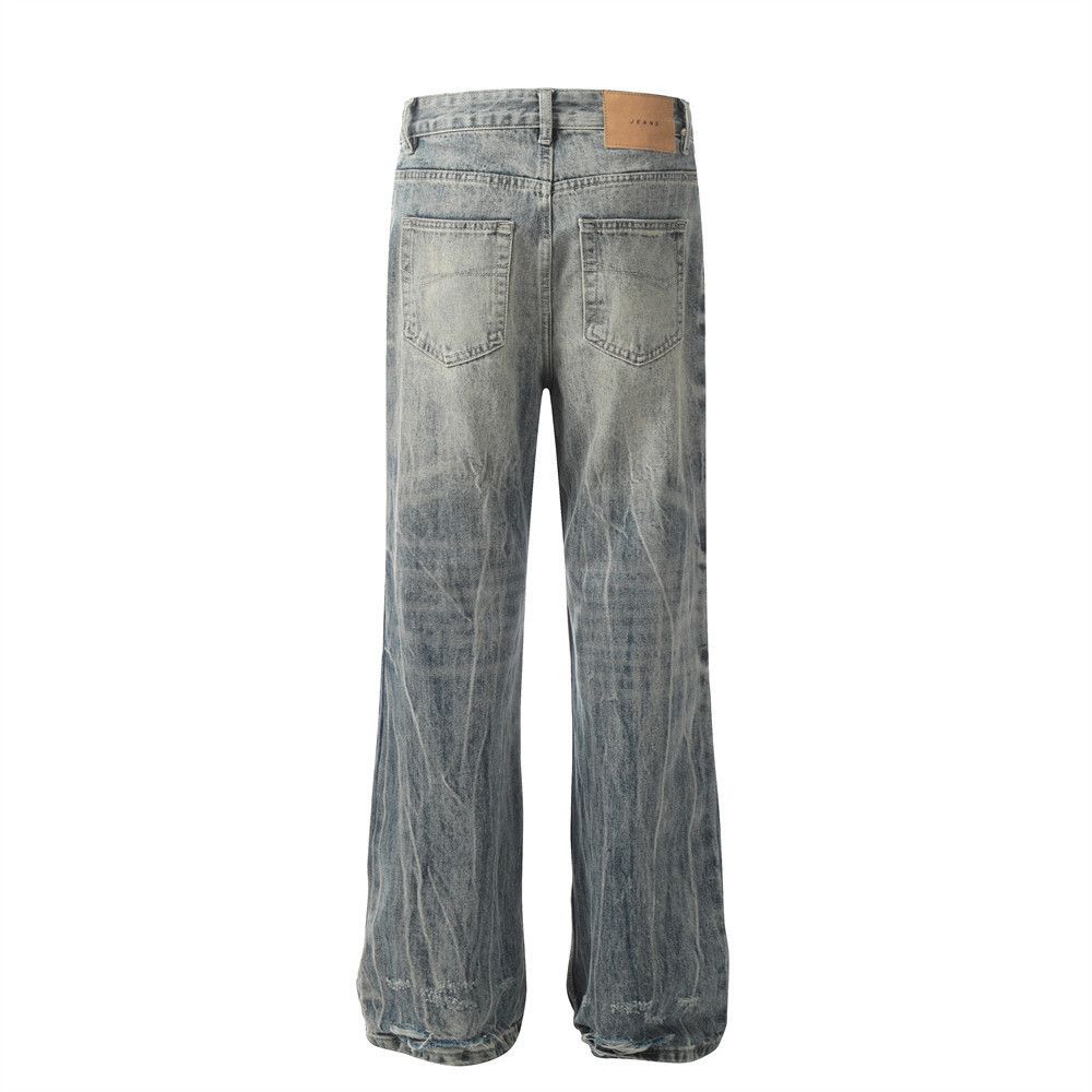 Japanese Brand × Jean American men's retro washed distressed ripped flared jeans Size US 32 / EU 48 - 3 Thumbnail