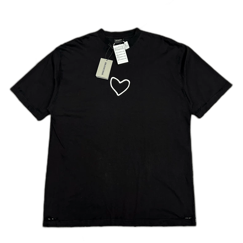 Balenciaga Balenciaga Valentine's Day Logo Short Sleeve Tee Size US L / EU 52-54 / 3 - 1 Thumbnail