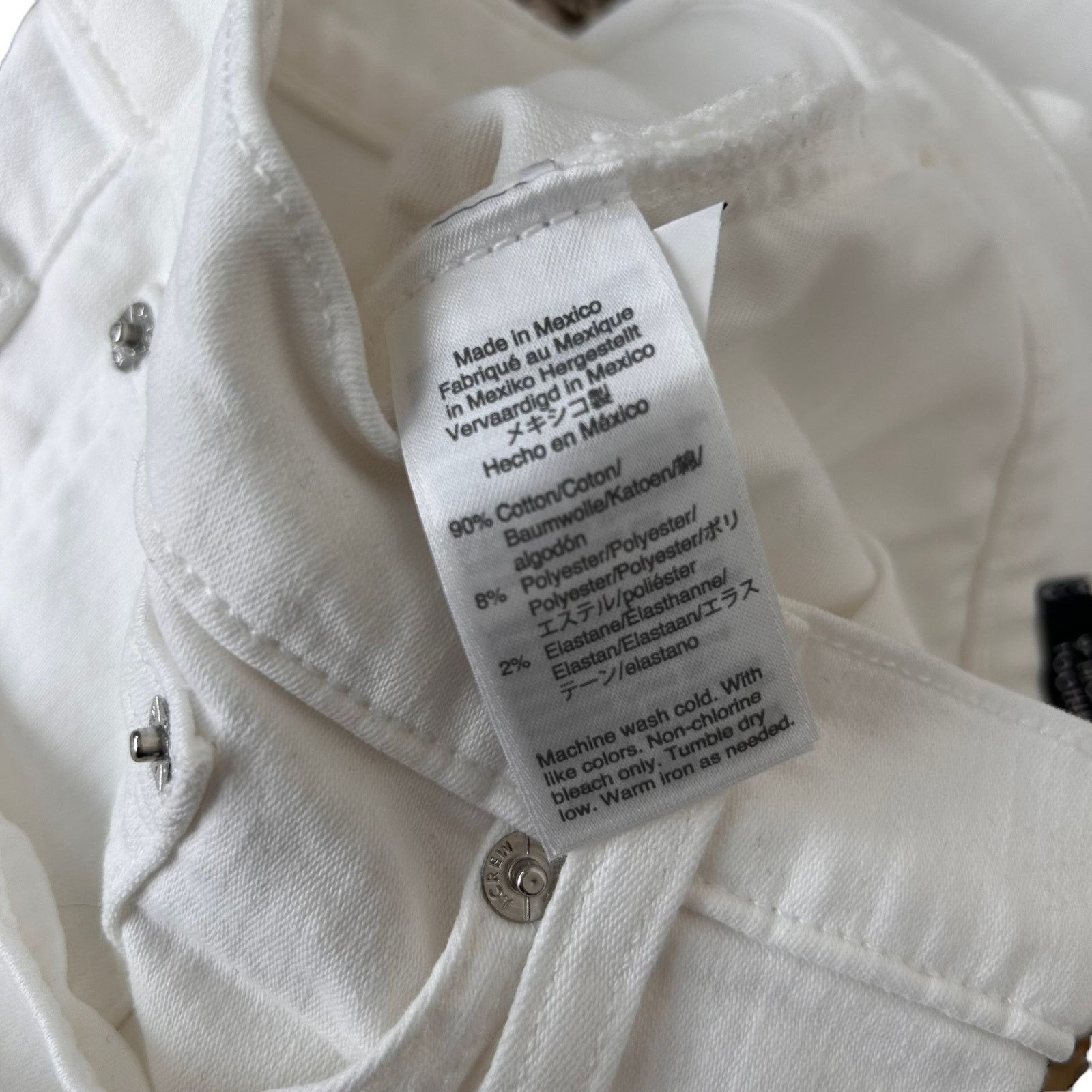 J.Crew J. Crew Jeans White High Rise 9" Toothpick Jeans Sz 30 Size 30" / US 8 / IT 44 - 3 Thumbnail