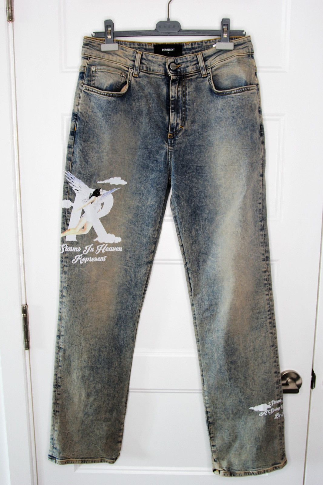 Represent Clo. SS23 REPRESENT STORMS IN HEAVEAN JEANS 34 Size US 34 / EU 50 - 1 Thumbnail