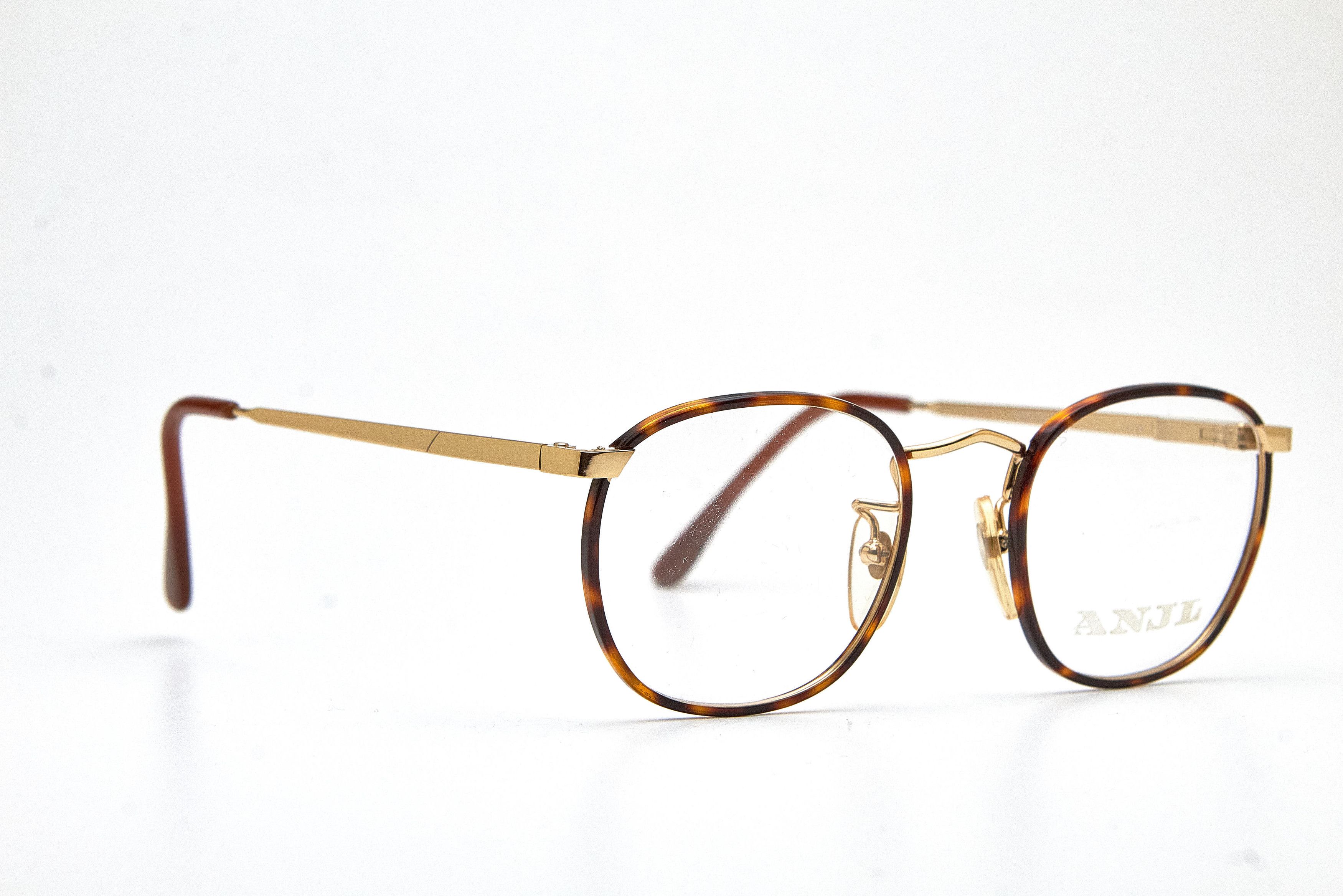 Vintage Old Money ANJL Gold&Tortoise Shell Round Quiet-Lux Specs Size ONE SIZE - 4 Thumbnail
