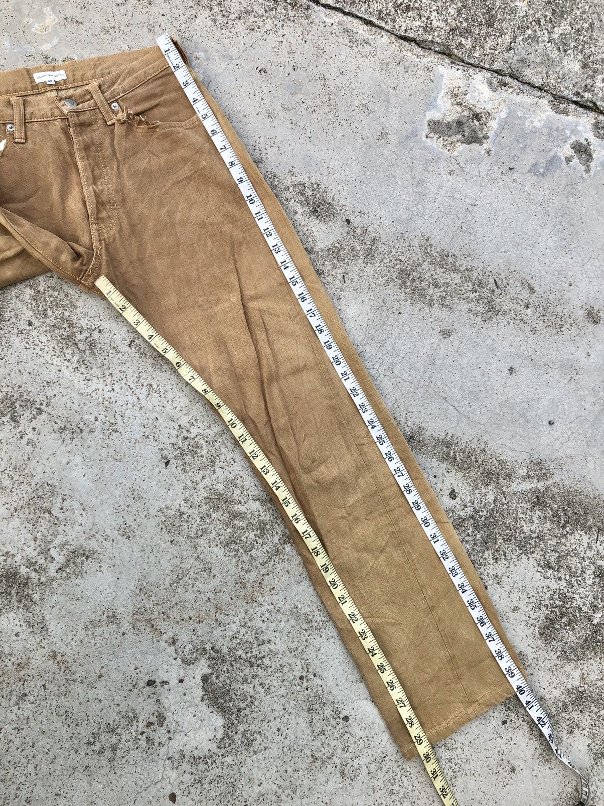Dries Van Noten SELVEDGE DISTRESSED DENIM BY DRIES VAN NOTEN Size US 29 - 21 Thumbnail