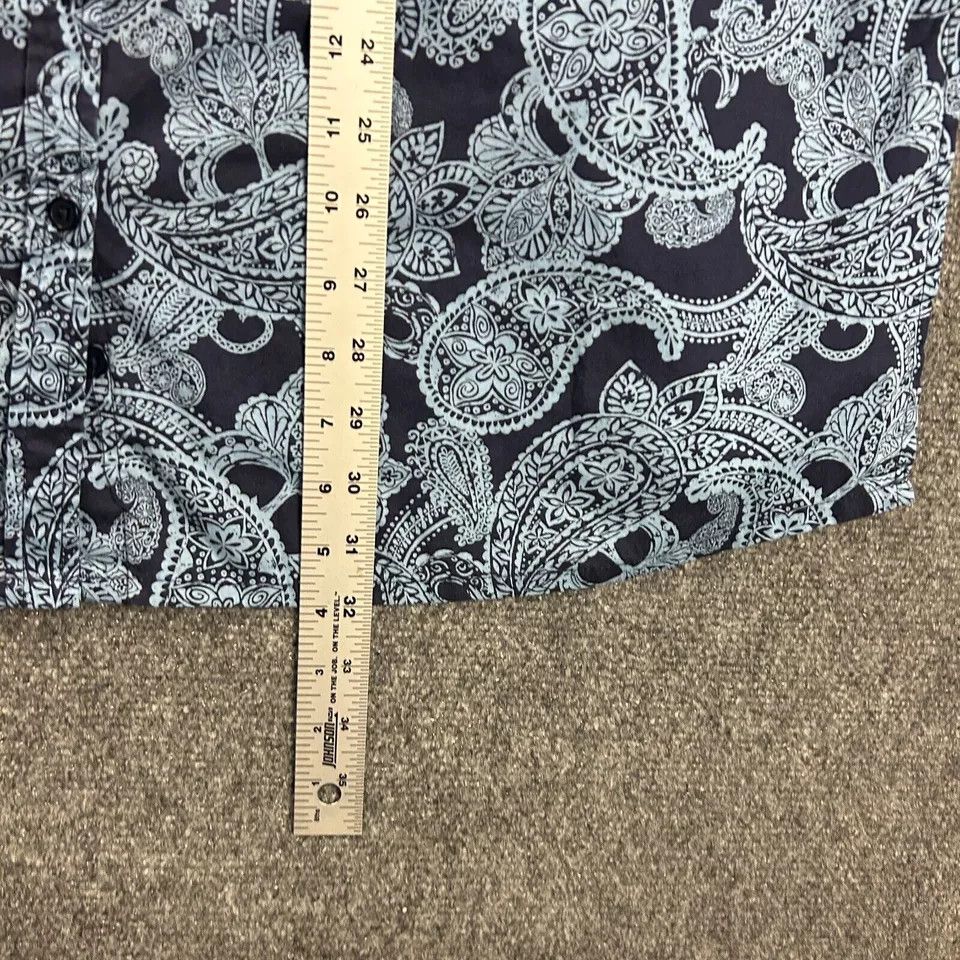 Other Roaman's Top Womens 12W Button Up Paisley Tunic Cotton Plus Size XL / US 12-14 / IT 48-50 - 4 Thumbnail