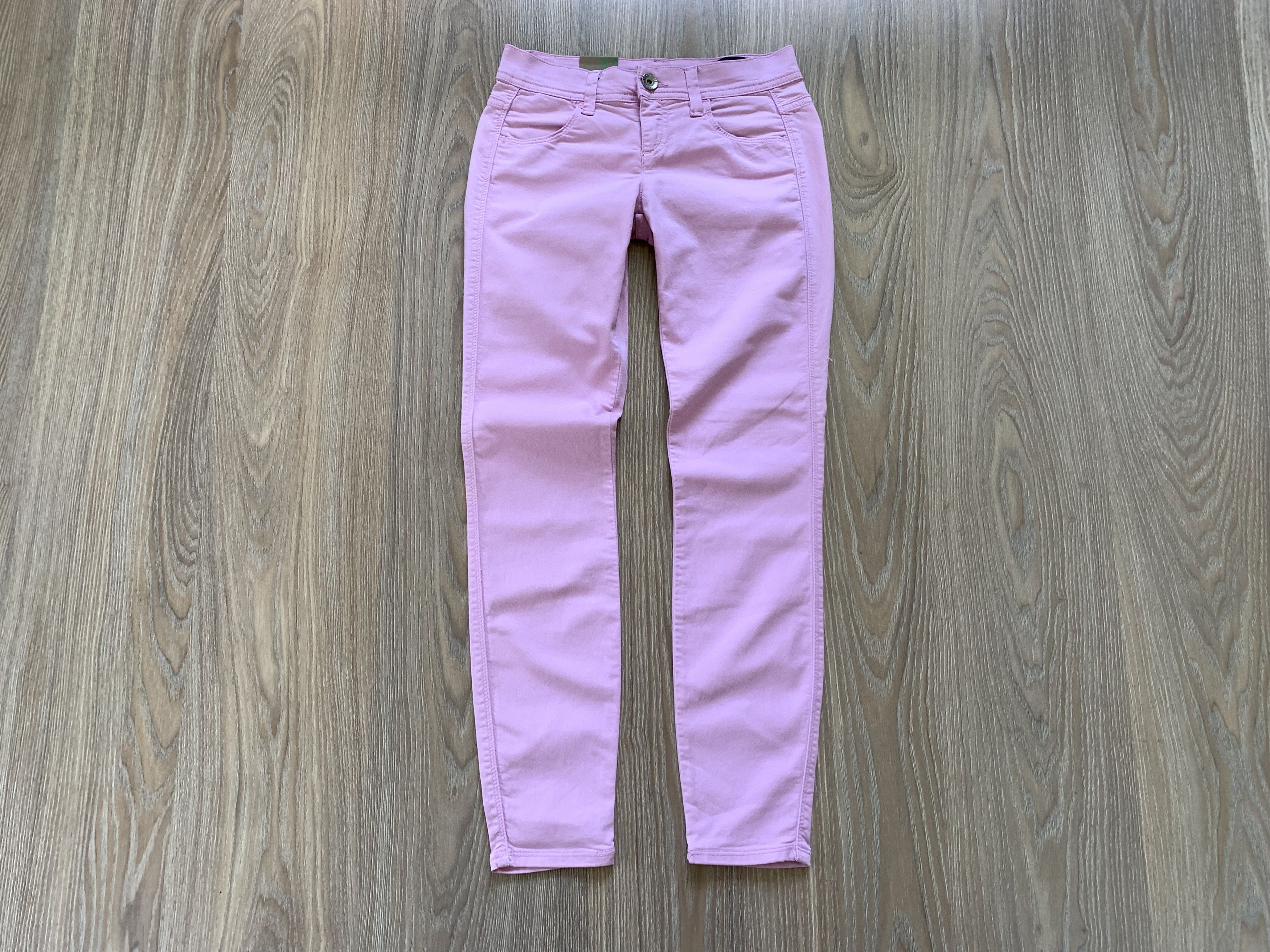 United Colors Of Benetton Benetton Pink Skinny Stretch Jeggings Jeans Size 27" / US 4 / IT 40 - 2 Thumbnail