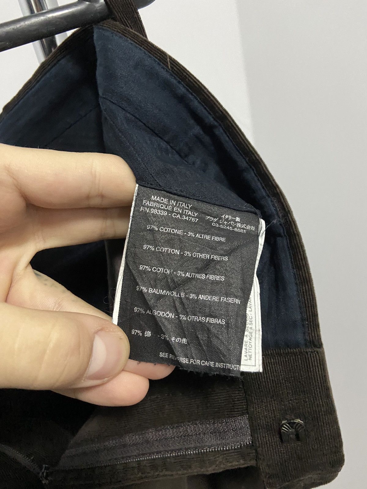 Prada × Vintage Prada black label corduroy pants vintage Size US 35 - 7 Thumbnail