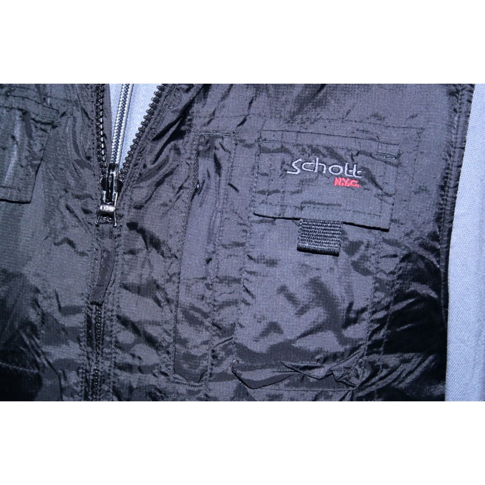Schott Vintage Schott NYC vest Size M black waistcoat mens 90's New York Size US M / EU 48-50 / 2 - 3 Thumbnail
