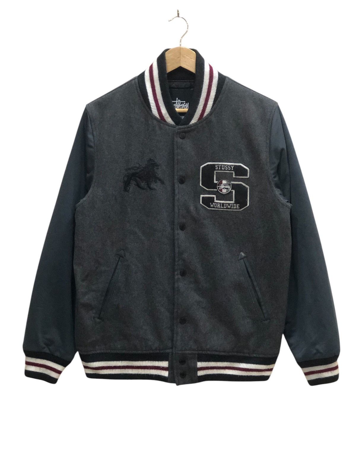 Stussy Vintage Stussy Wool Snap Button Jacket Size US M / EU 48-50 / 2 - 1 Thumbnail