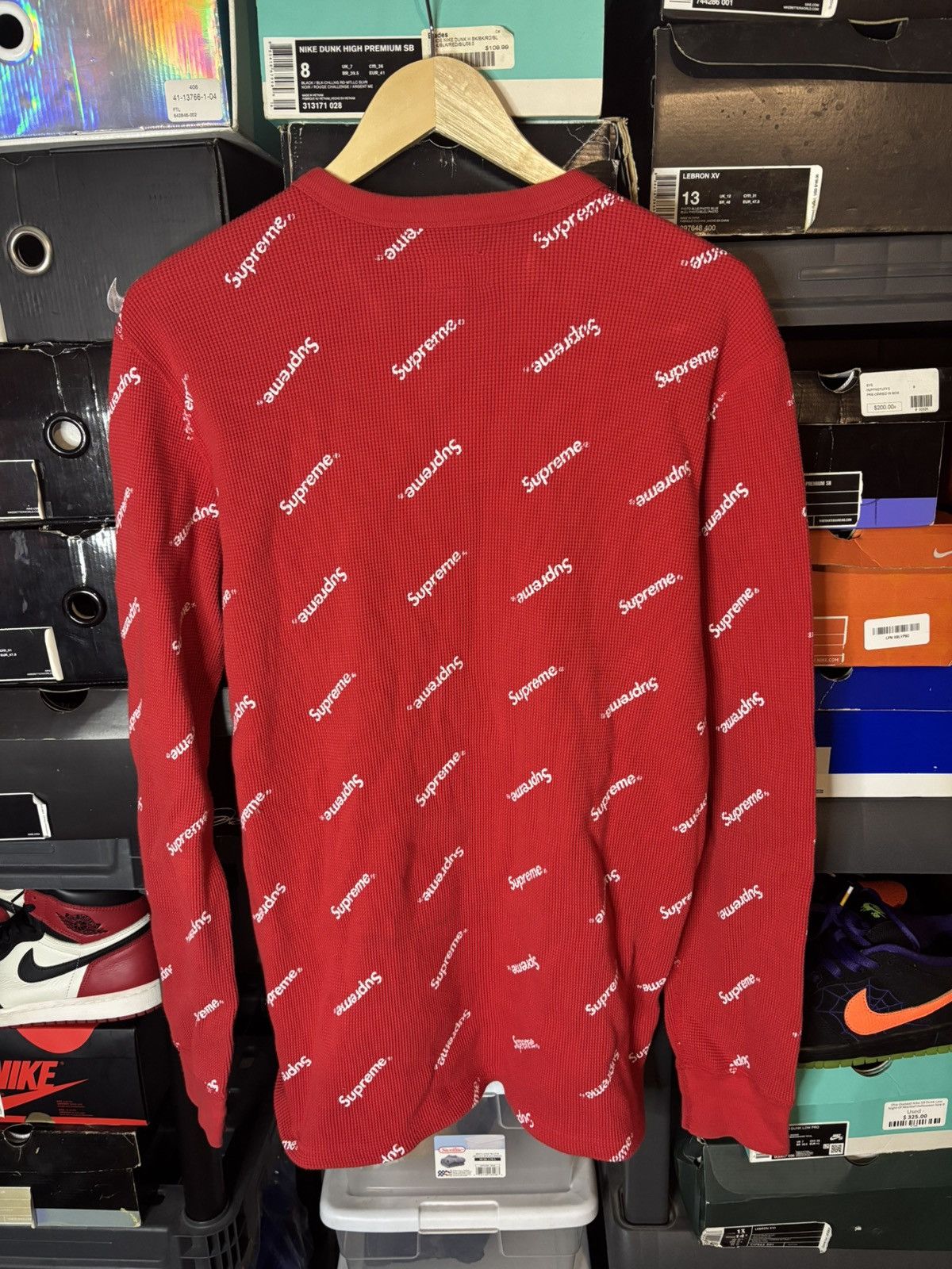 Supreme Supreme Thermal Sweater Red Size US L / EU 52-54 / 3 - 2 Thumbnail