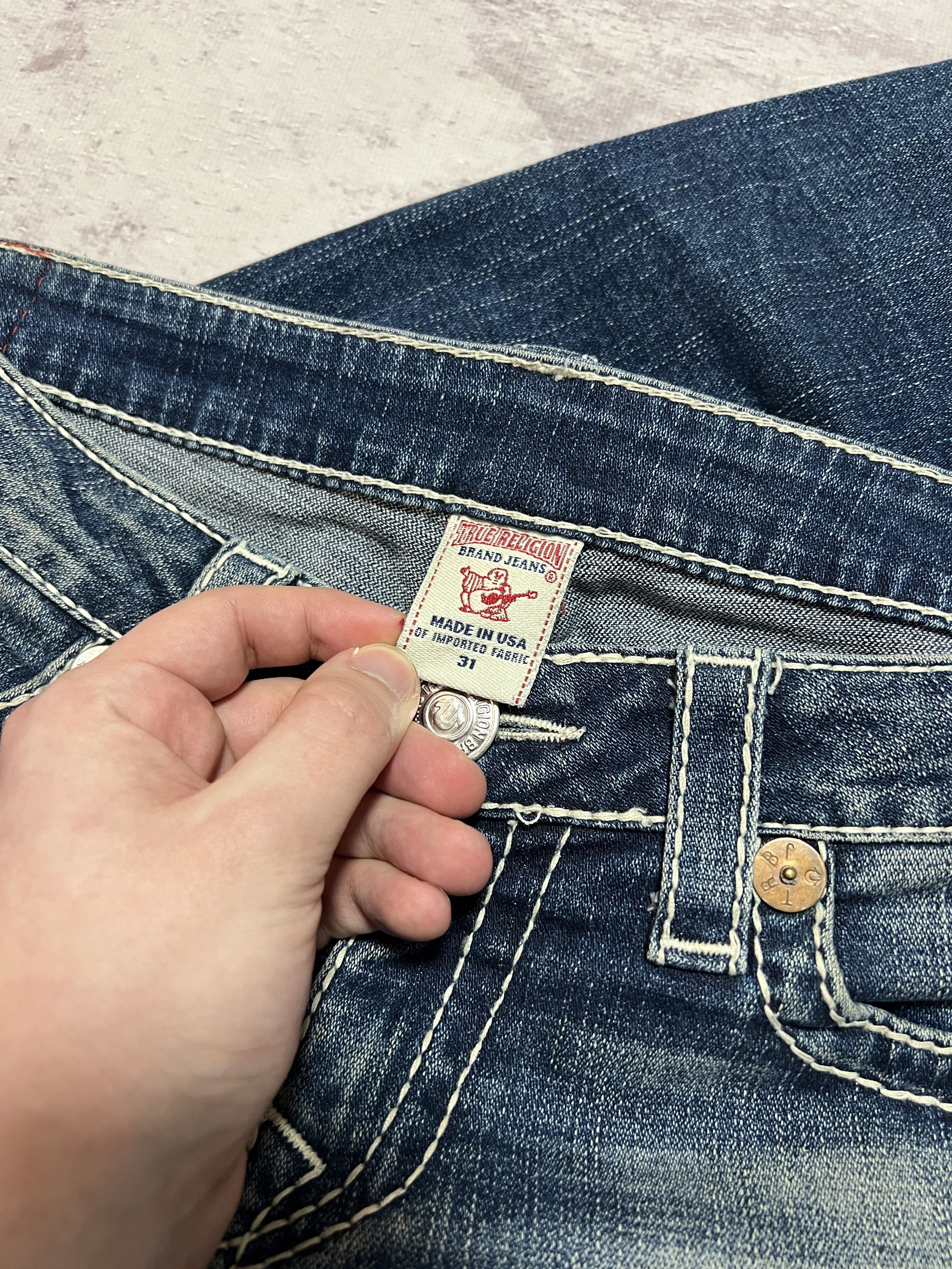 True Religion Vintage True religion Y2K Rainbow Gina denim jeans Size 31" - 15 Thumbnail