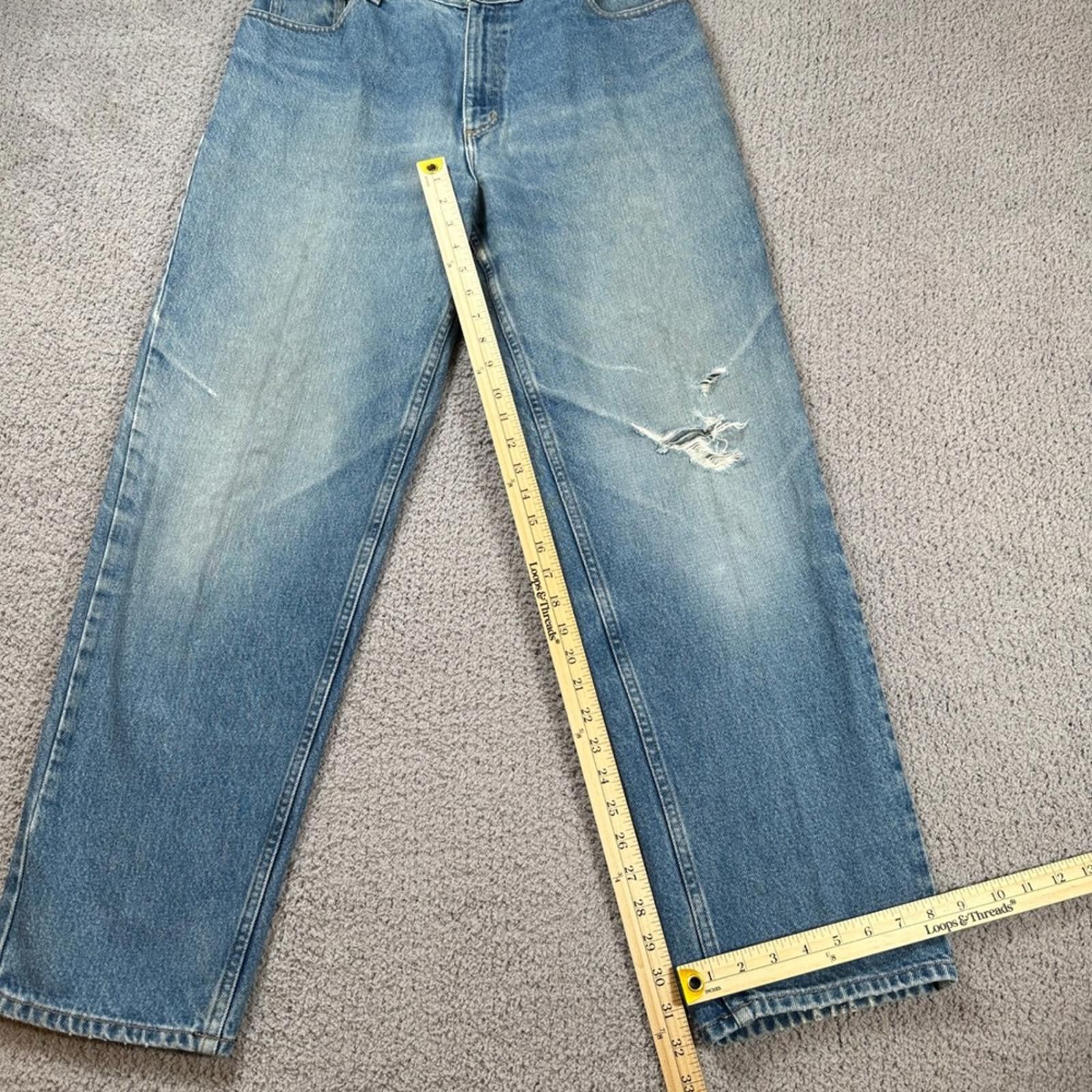 L.L. Bean LL Bean Original Fit Relaxed Jeans Womens 16 MT Light Wash Size 38" / US 16 / IT 52 - 4 Thumbnail