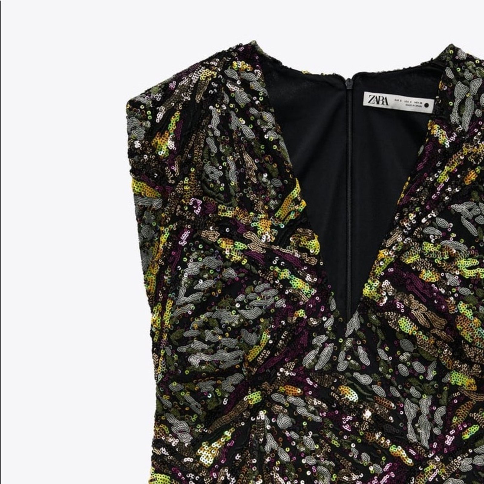 Zara ZARA BLOGGER FAVORITE SEQUIN MINI DRESS Size S / US 4 / IT 40 - 11 Thumbnail