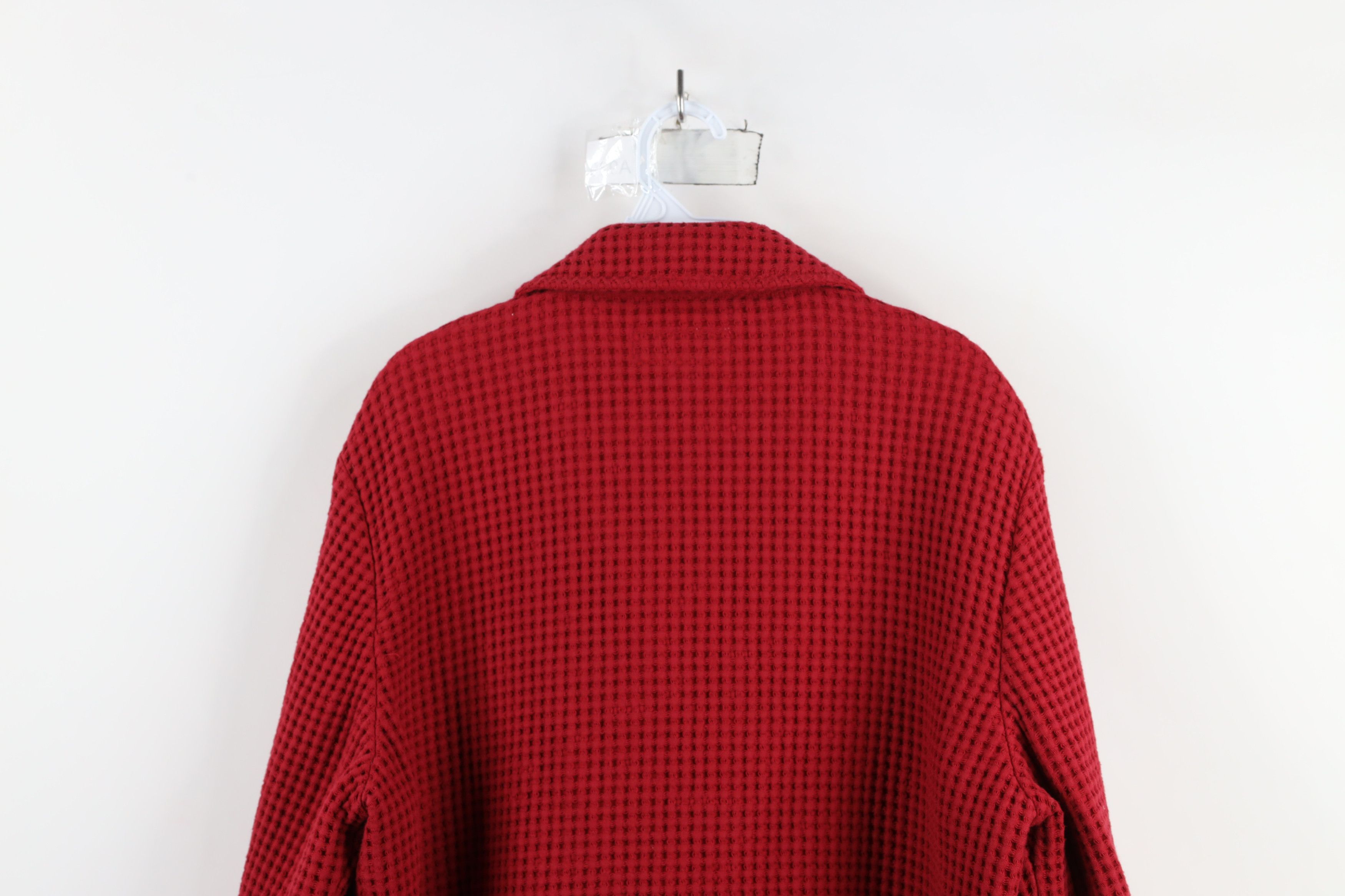 Cabelas × Vintage Vintage Cabelas Thermal Knit Button Sweater Blazer Jacket Size XL / US 12-14 / IT 48-50 - 13 Thumbnail