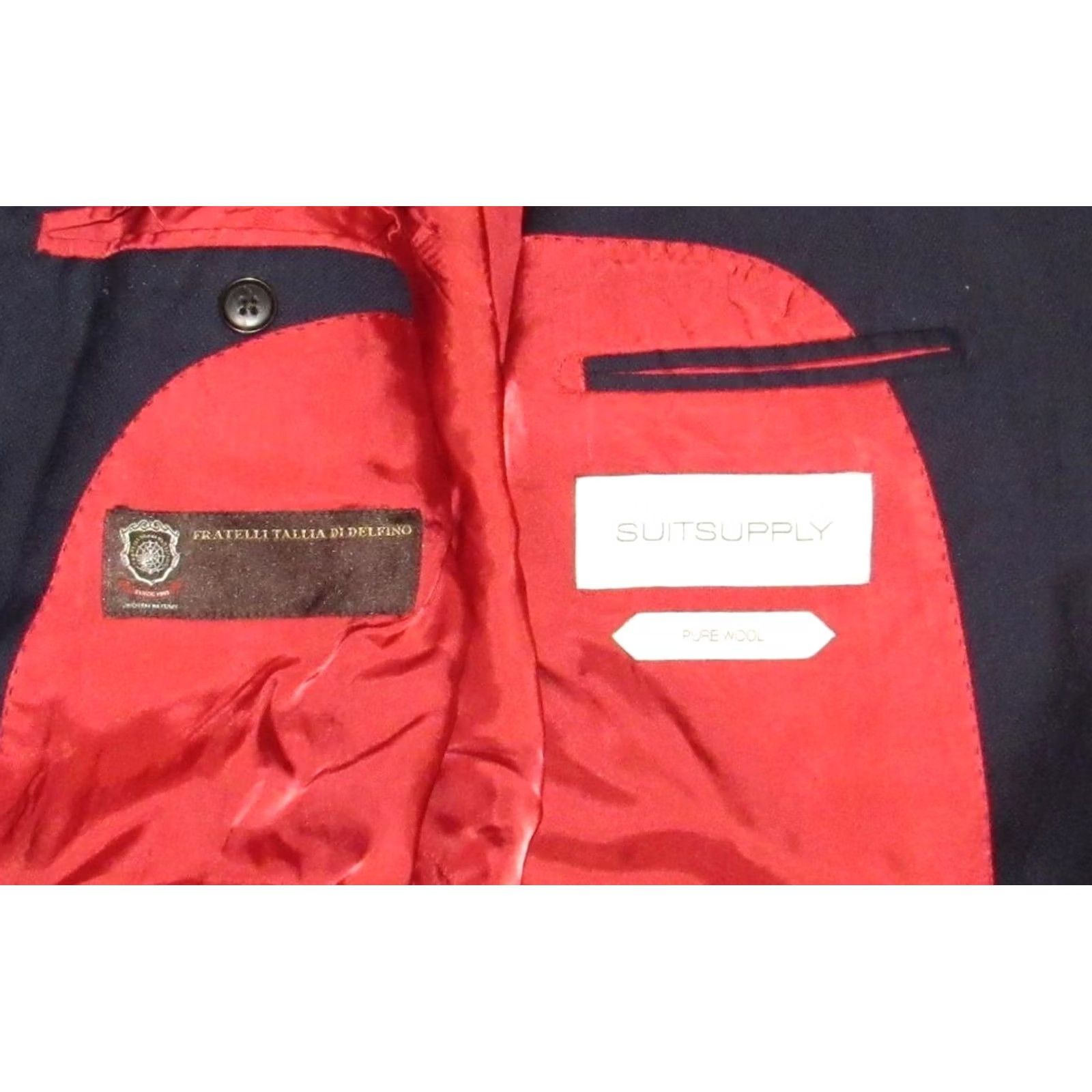 Suitsupply Suitsupply Navy Blue Wool Sienna Single Breasted Blazer Jacket 44 Long Mens Size 44R - 5 Thumbnail