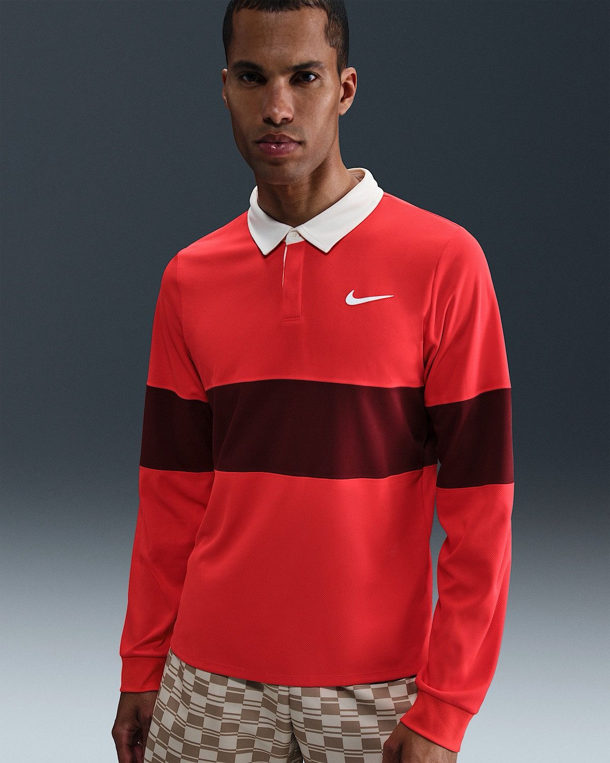 Nike Nike Slam Dri-Fit ADV Long Sleeve Polo Tennis Shirt Size US M / EU 48-50 / 2 - 1 Thumbnail