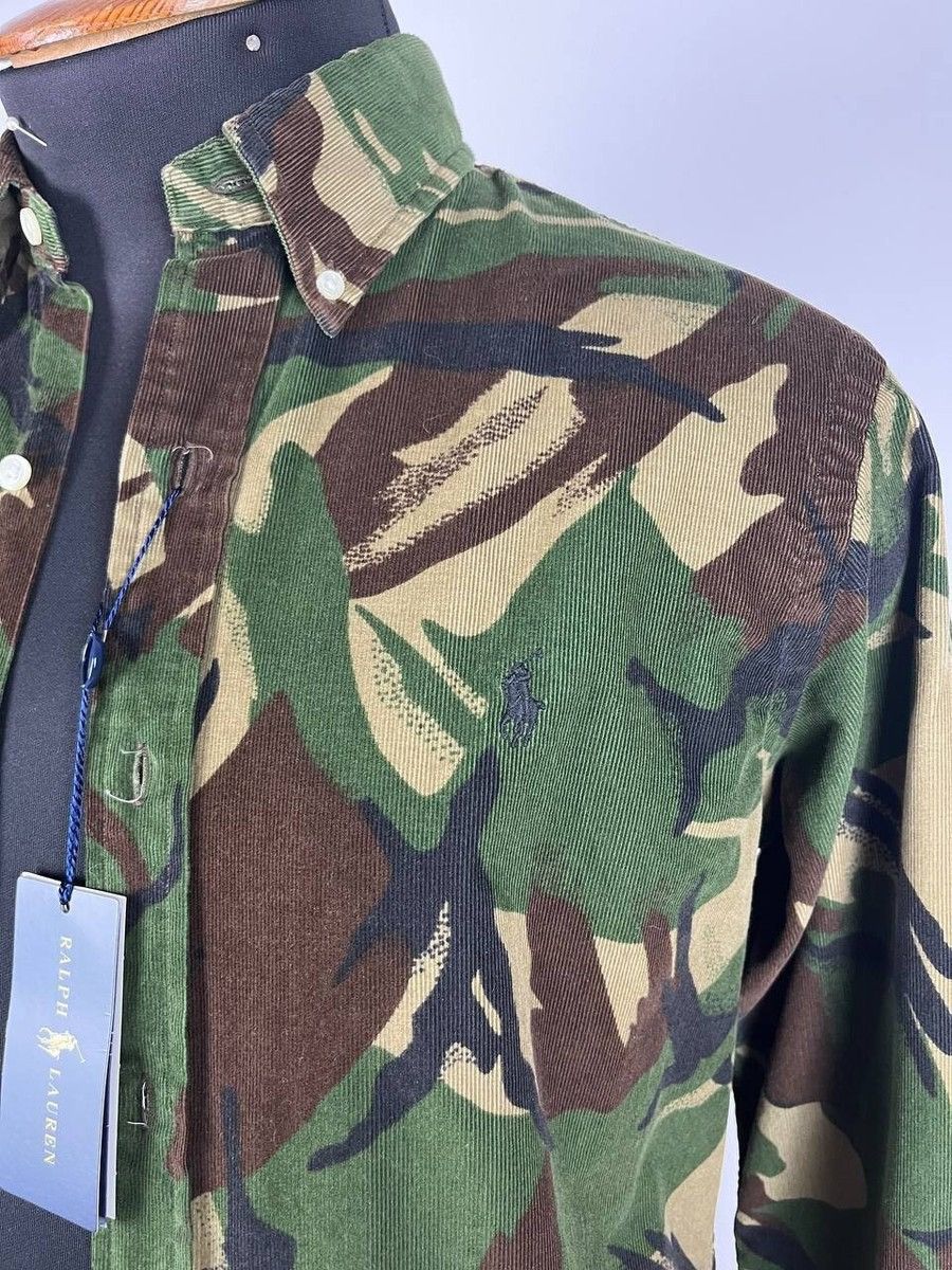 Polo Ralph Lauren Polo Ralph Lauren Mens Camo Velvet Button Up Shirt(0305) Size US M / EU 48-50 / 2 - 5 Thumbnail