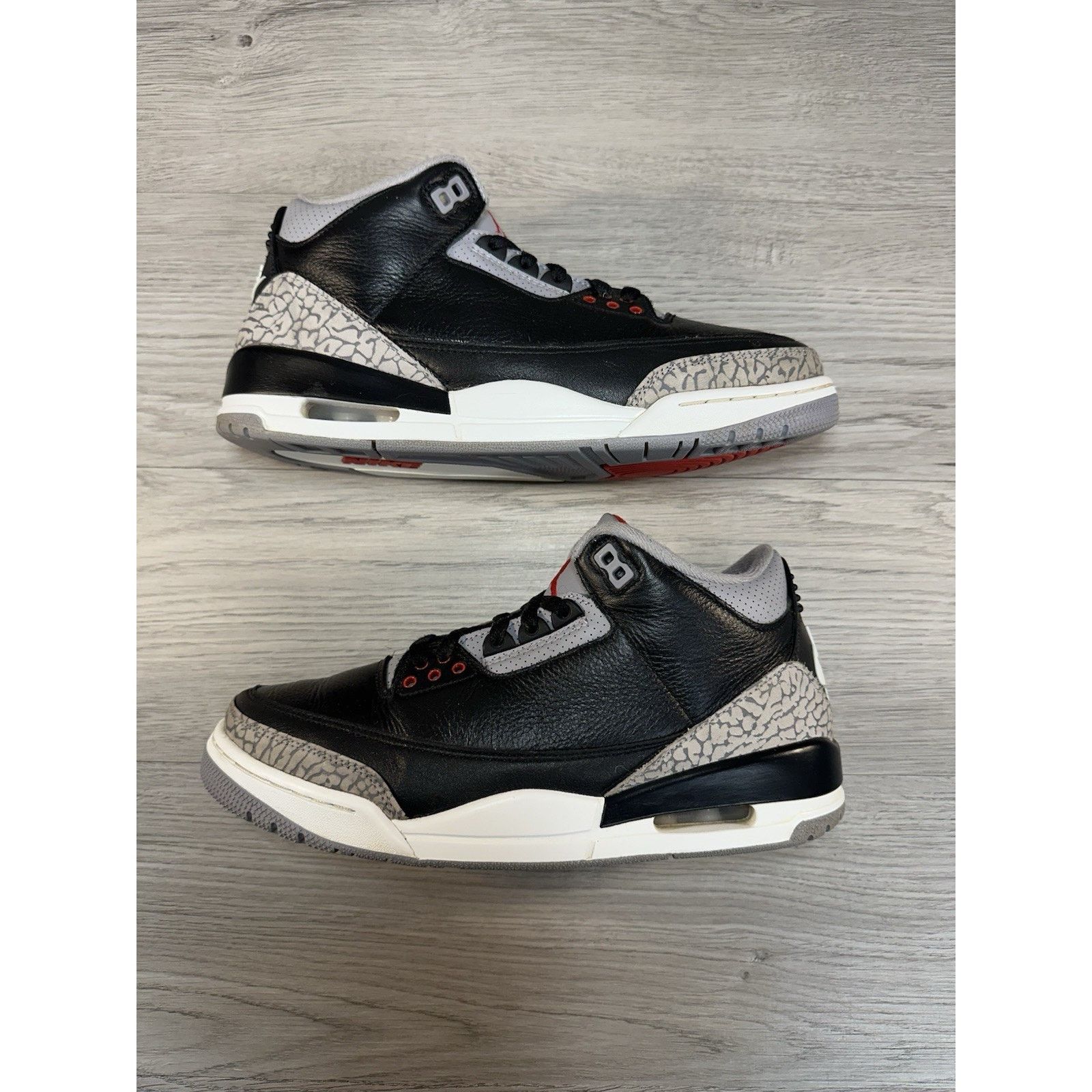 Jordan Brand Air Jordan 3 Retro OG Black Cement 2024 - Size 8.5 Size US 8.5 / EU 41-42 - 2 Thumbnail
