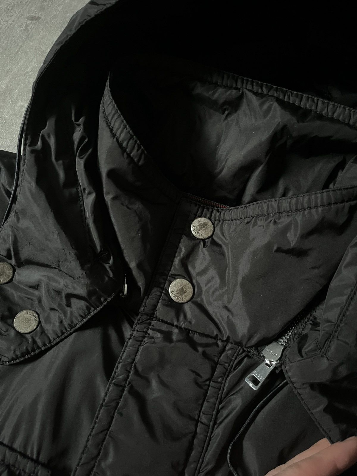 Gucci Gucci black technical windbreaker nylon jacket Size US M / EU 48-50 / 2 - 6 Thumbnail