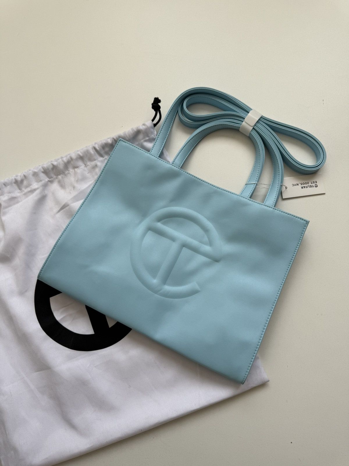 Telfar Medium Blue Shopping Bag Size ONE SIZE - 1 Thumbnail