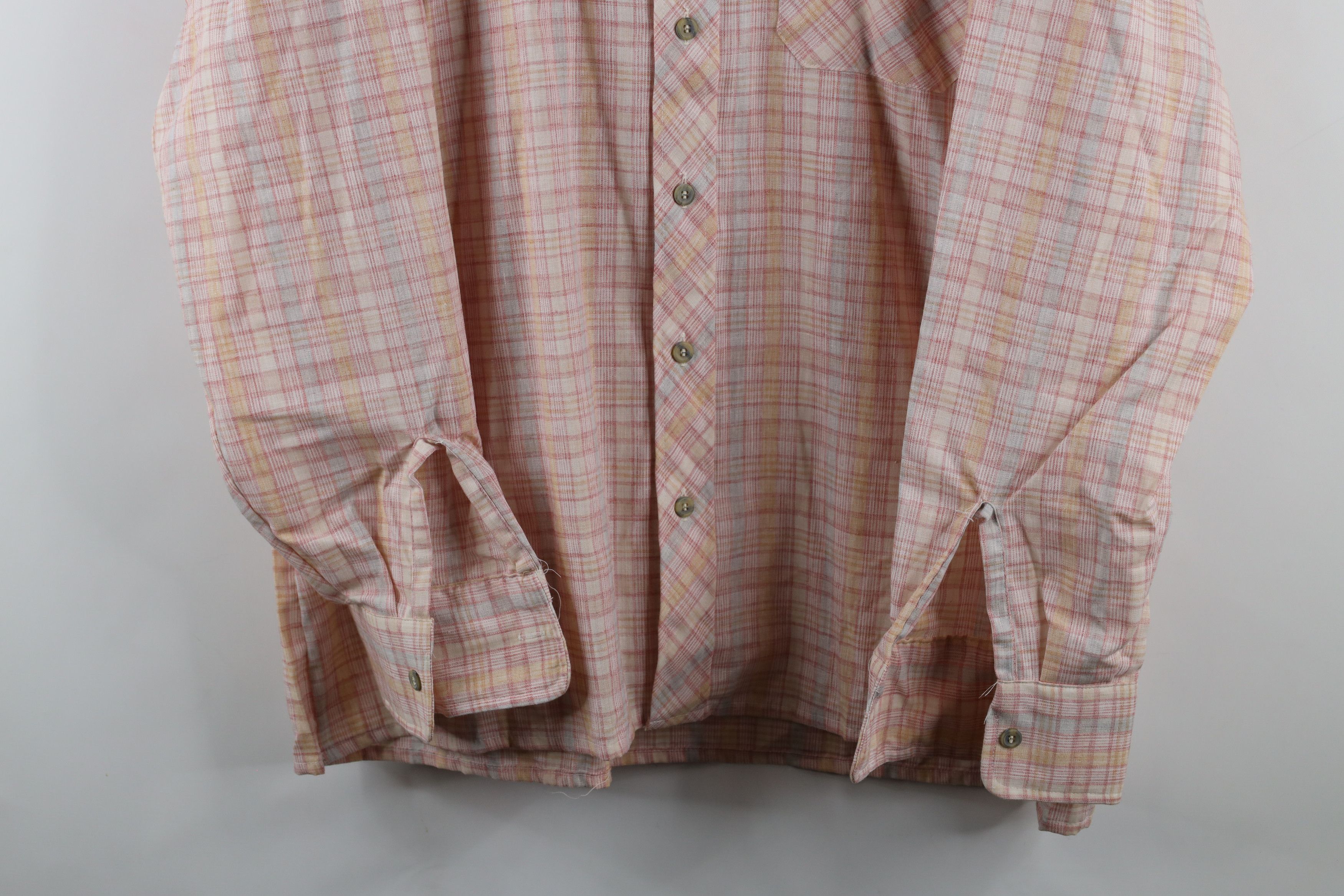 Vintage Vintage 70s Streetwear Rainbow Collared Button Shirt USA Size US XL / EU 56 / 4 - 3 Thumbnail