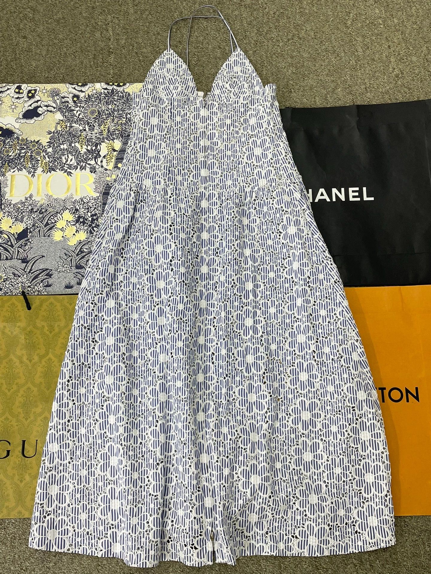 Chanel Chanel 25C Embroidered Floral Dress - dmc Size US M / EU 48-50 / 2 - 1 Thumbnail
