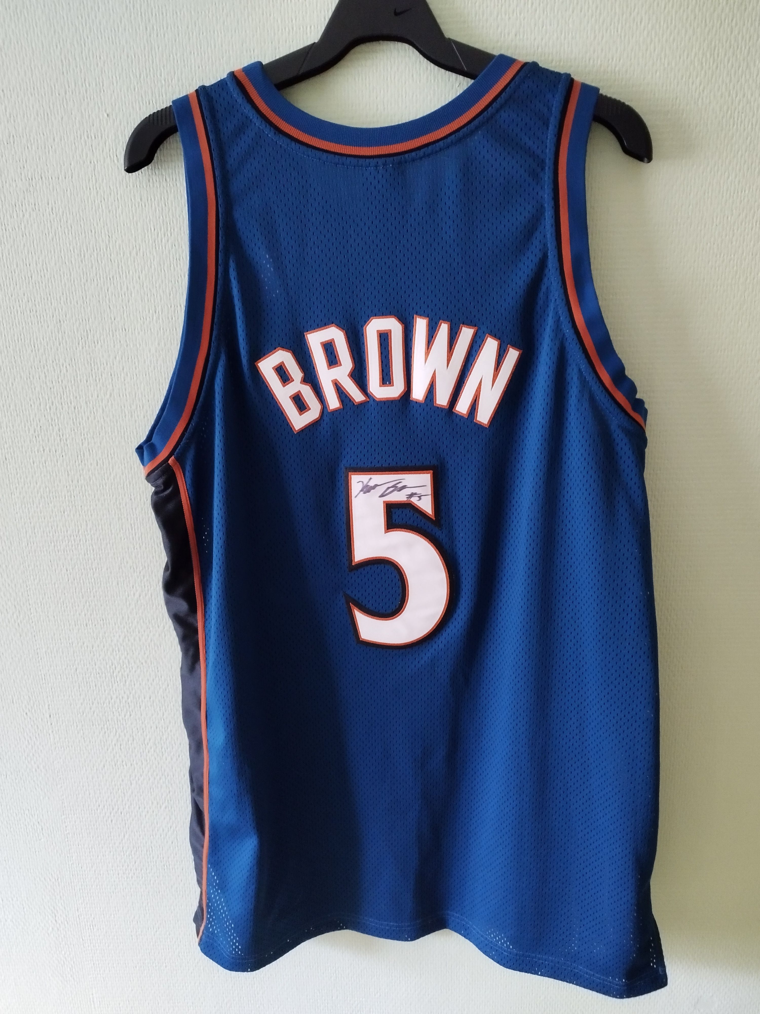 Nike NBA Nike Kwame Brown Wizzards Authentic Jersey AUTO pro air Size US XL / EU 56 / 4 - 4 Thumbnail